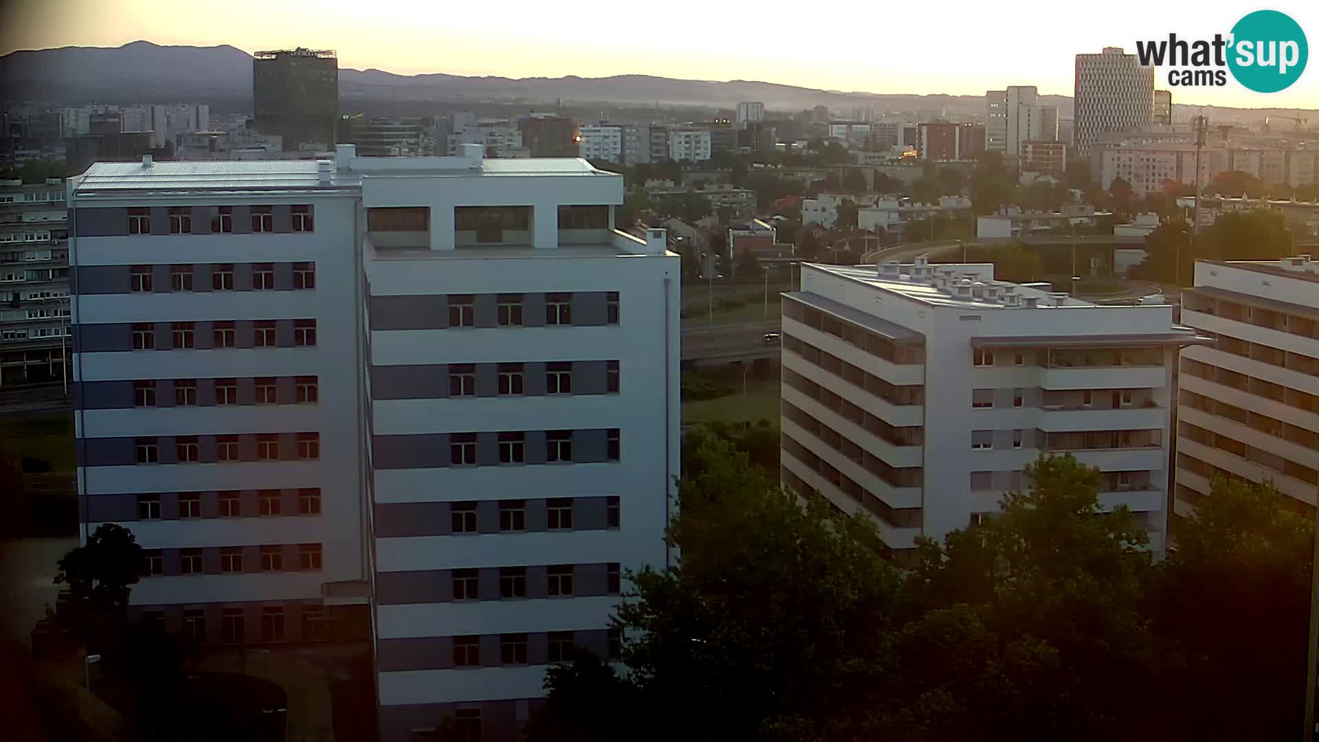 Rotatoria e incrocio viale Slavonska e Marin Držić  – webcam di Zagabria