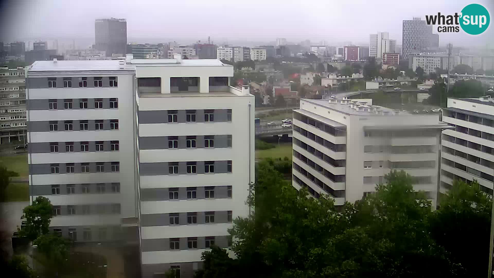 Live Interchange of Slavonska Avenue and Marin Držić Avenue in Zagreb webcam