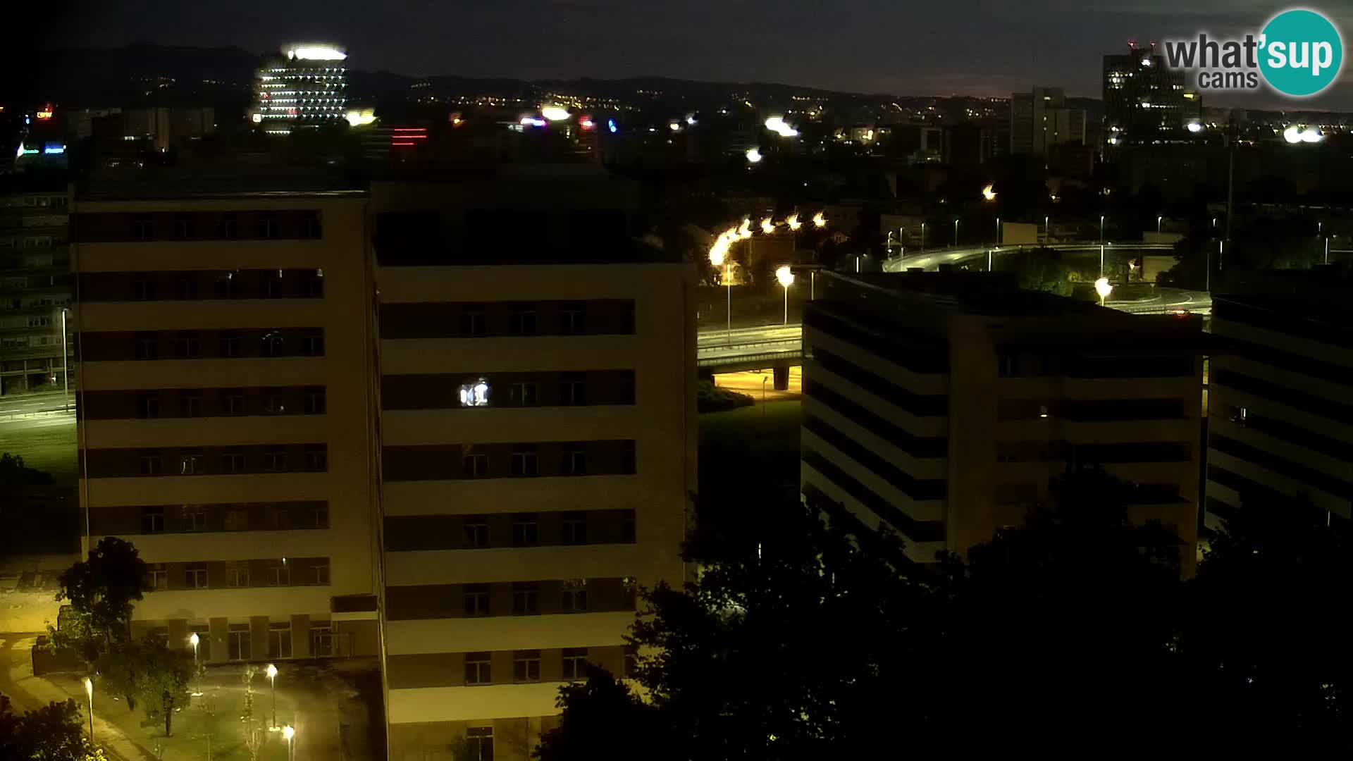 Rotatoria e incrocio viale Slavonska e Marin Držić  – webcam di Zagabria