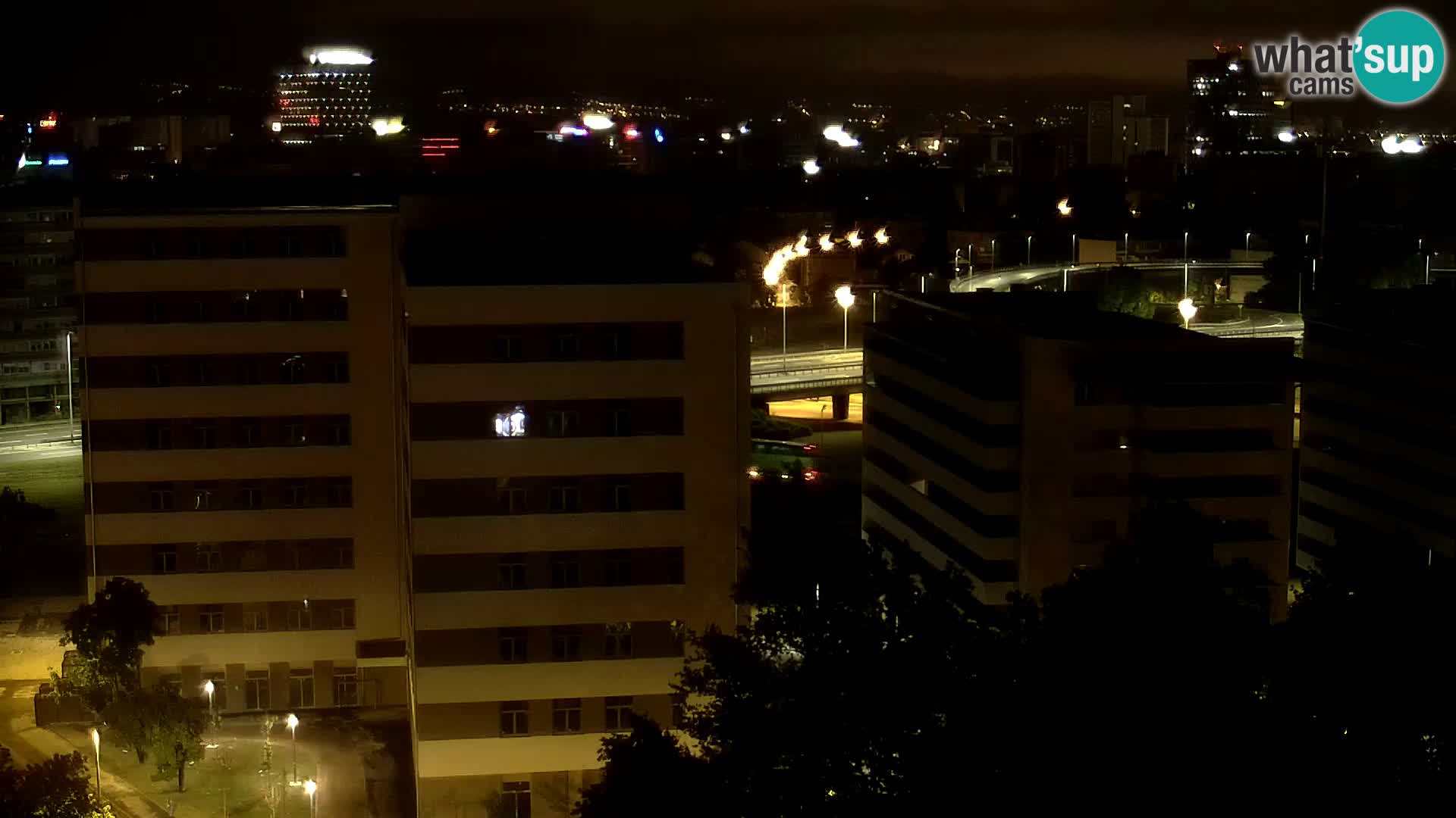 Live Interchange of Slavonska Avenue and Marin Držić Avenue in Zagreb webcam