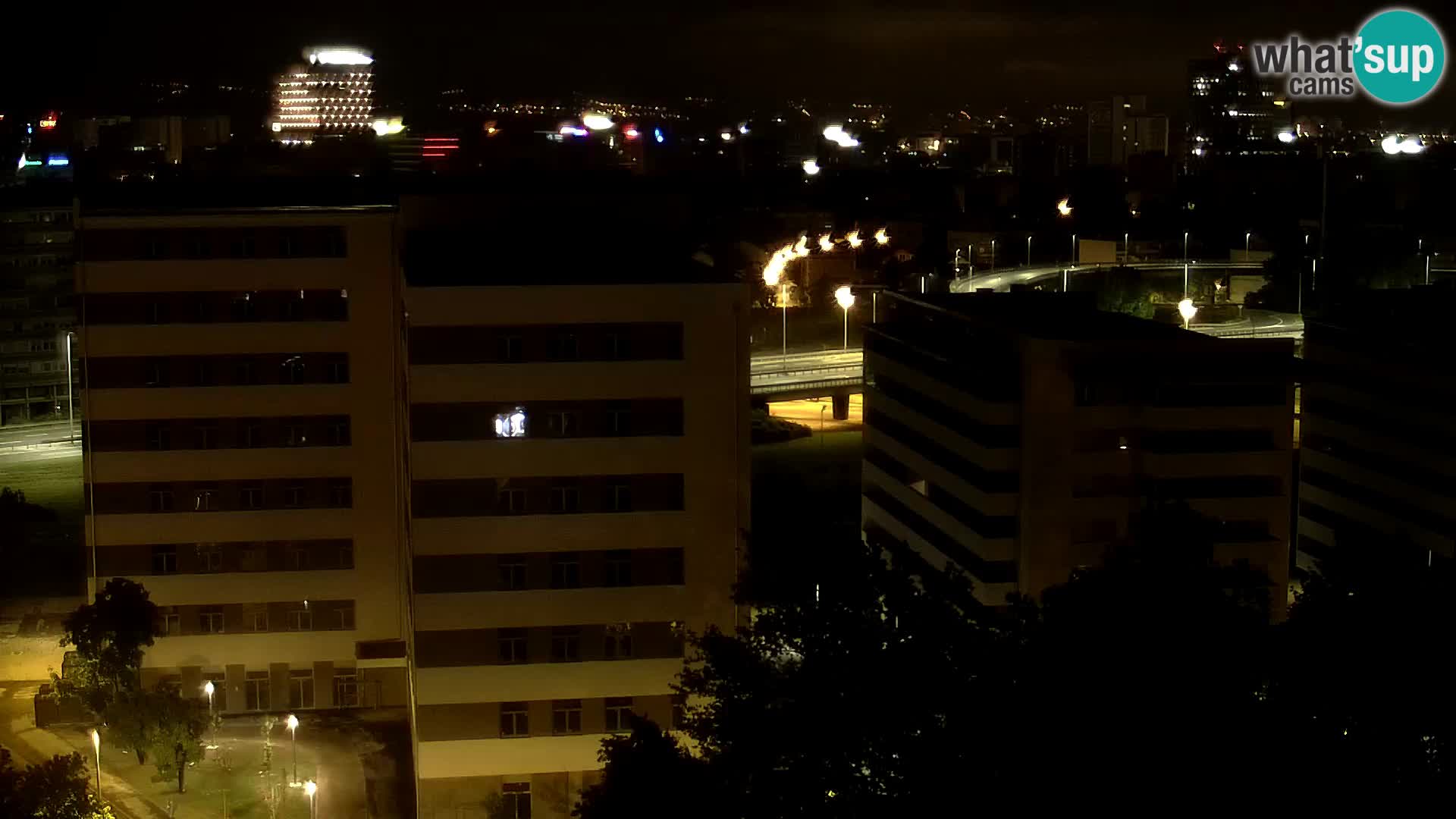 Live Interchange of Slavonska Avenue and Marin Držić Avenue in Zagreb webcam