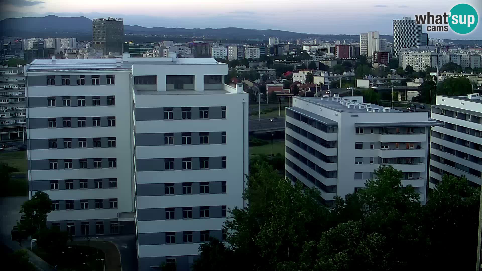 Live Interchange of Slavonska Avenue and Marin Držić Avenue in Zagreb webcam