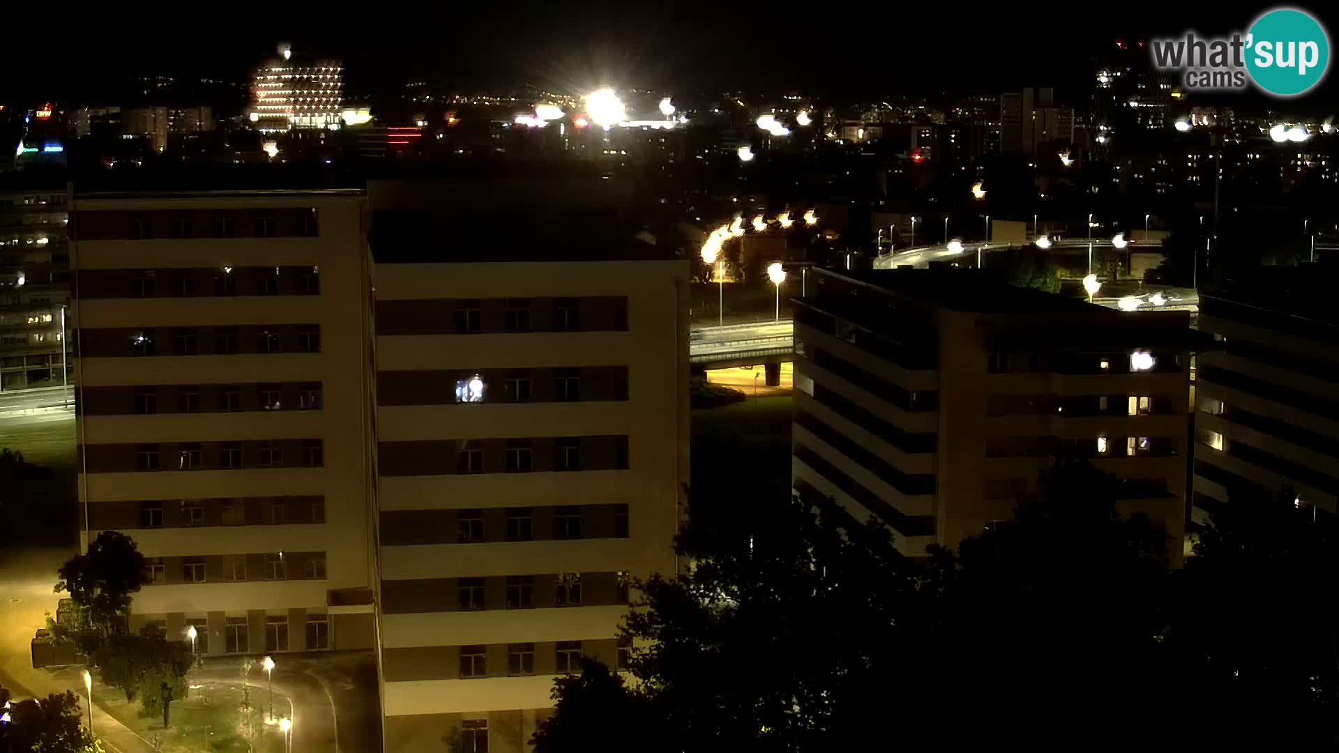 Live Interchange of Slavonska Avenue and Marin Držić Avenue in Zagreb webcam
