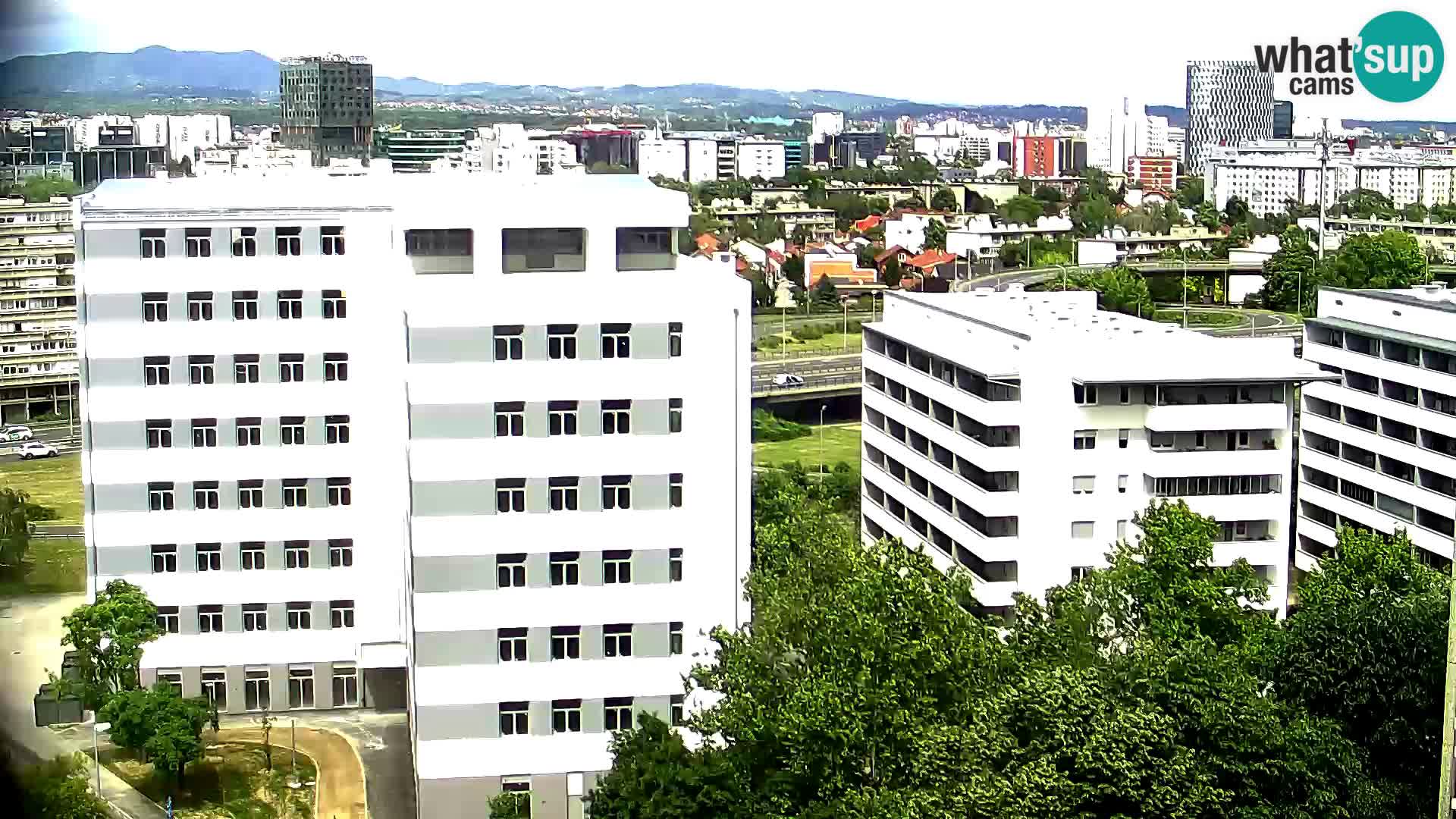 Rotatoria e incrocio viale Slavonska e Marin Držić  – webcam di Zagabria