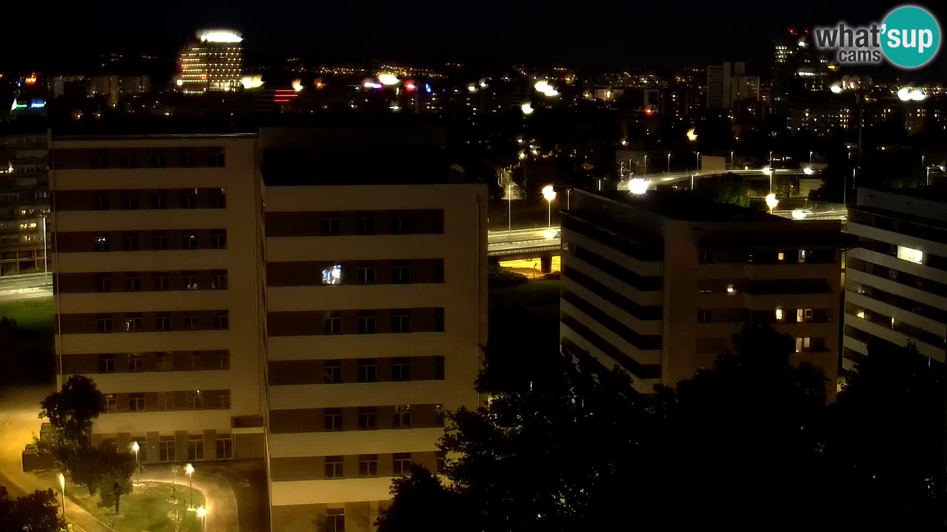 Live Interchange of Slavonska Avenue and Marin Držić Avenue in Zagreb webcam