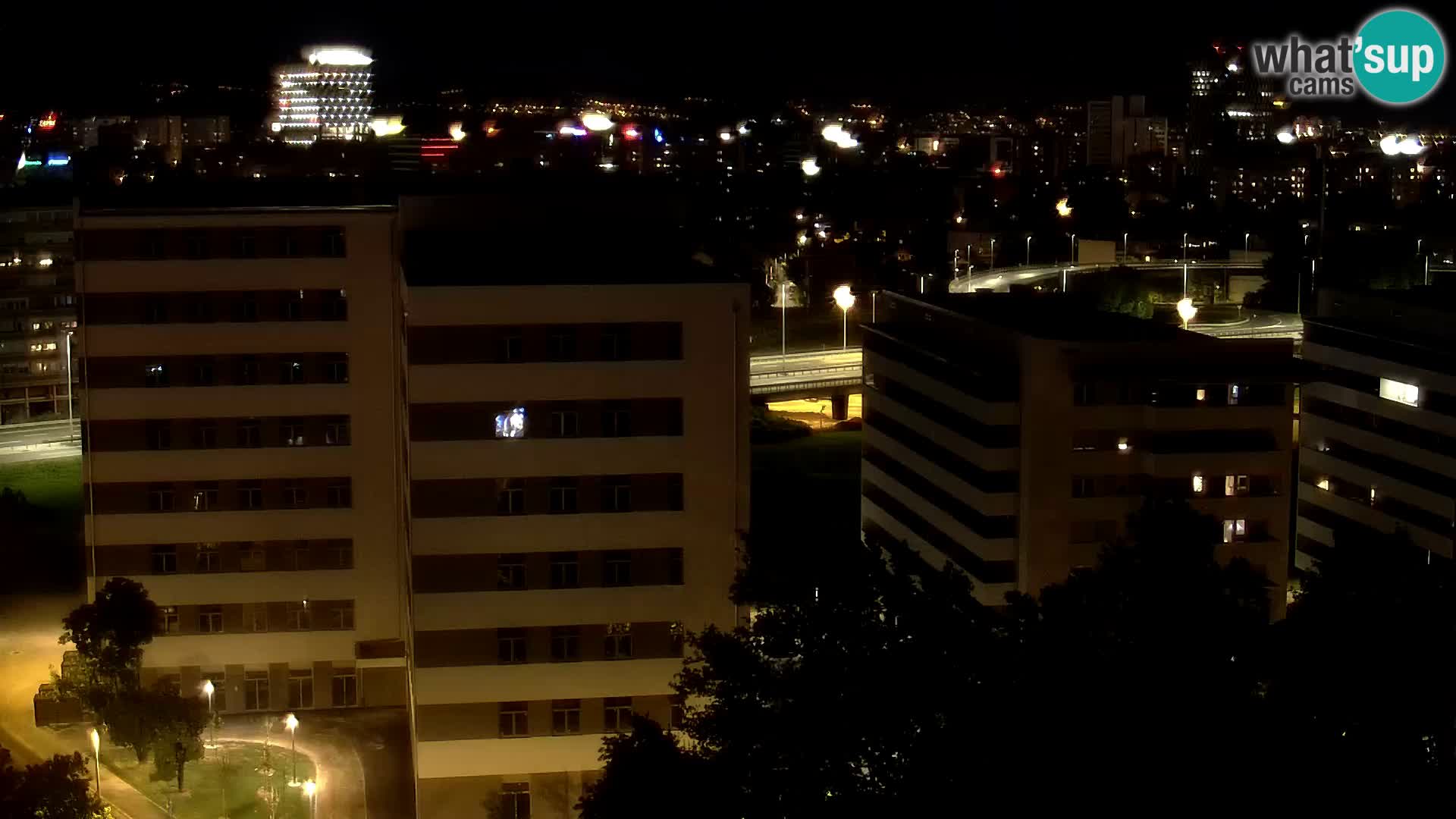 Live Interchange of Slavonska Avenue and Marin Držić Avenue in Zagreb webcam