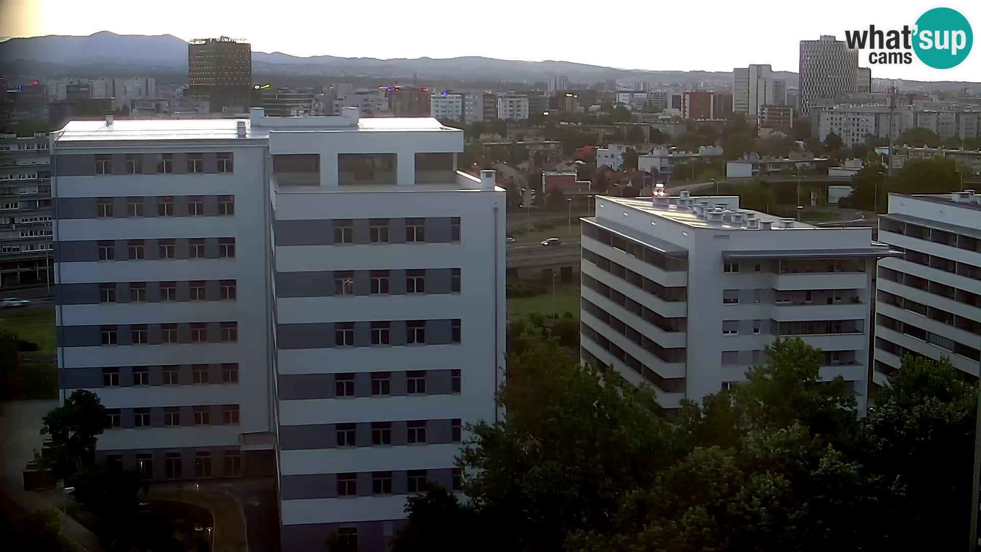 Rotatoria e incrocio viale Slavonska e Marin Držić  – webcam di Zagabria