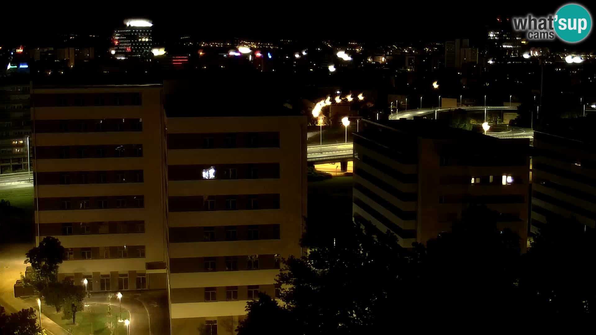 Live-Kreisverkehr Slavonska und Marin Držić Avenue zur Zagreb Webcam