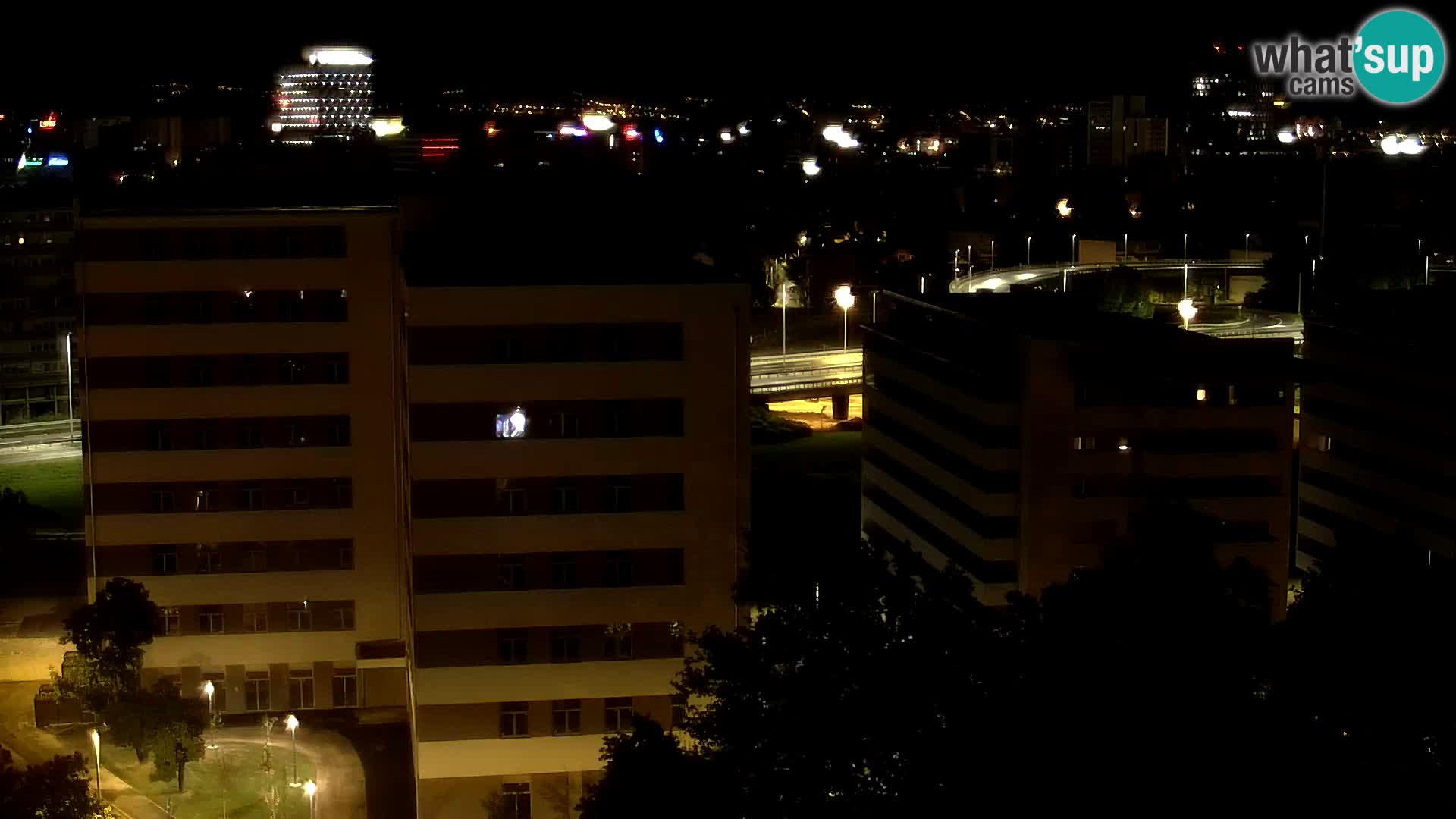 Live-Kreisverkehr Slavonska und Marin Držić Avenue zur Zagreb Webcam