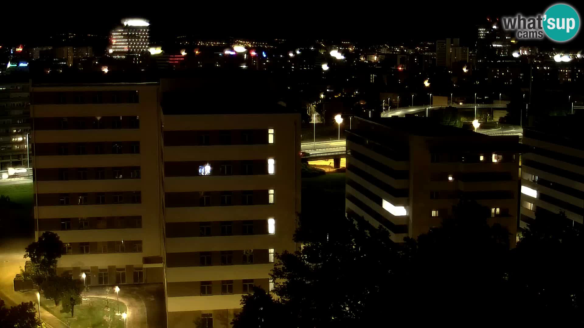 Rond-point en direct traversant les avenues Slavonska et Marin Držić à Zagreb webcam