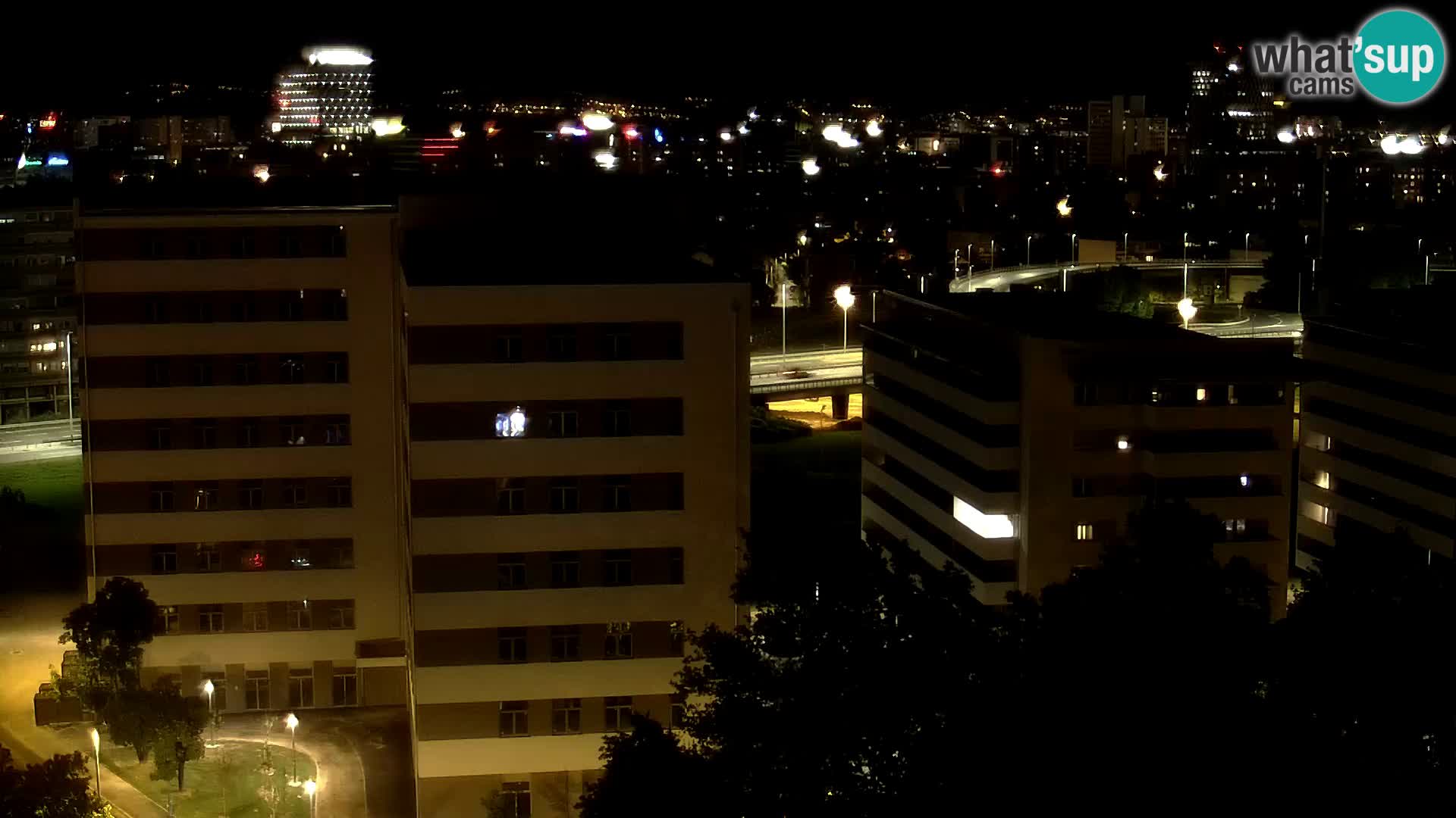 Rond-point en direct traversant les avenues Slavonska et Marin Držić à Zagreb webcam
