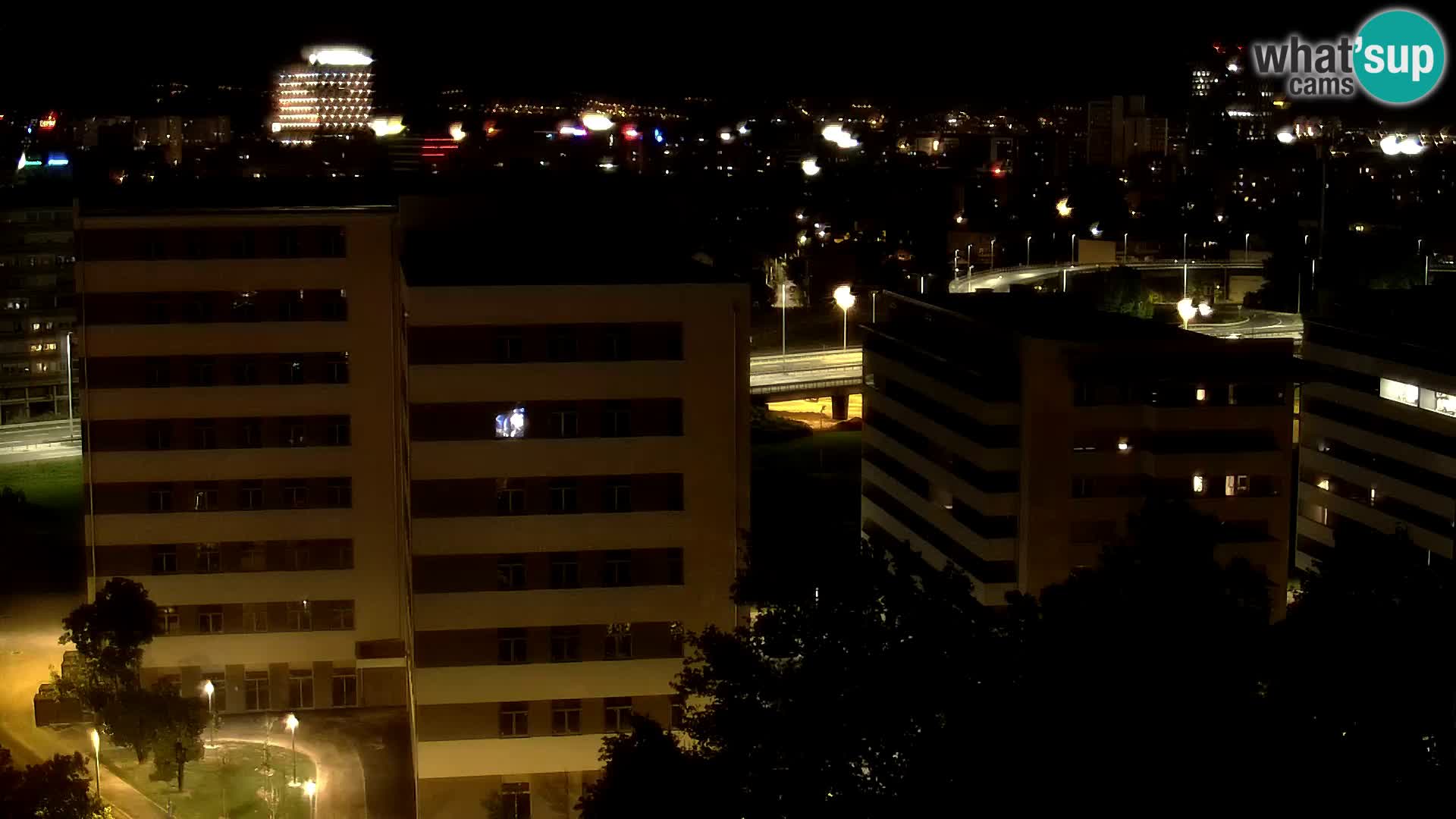 Rond-point en direct traversant les avenues Slavonska et Marin Držić à Zagreb webcam
