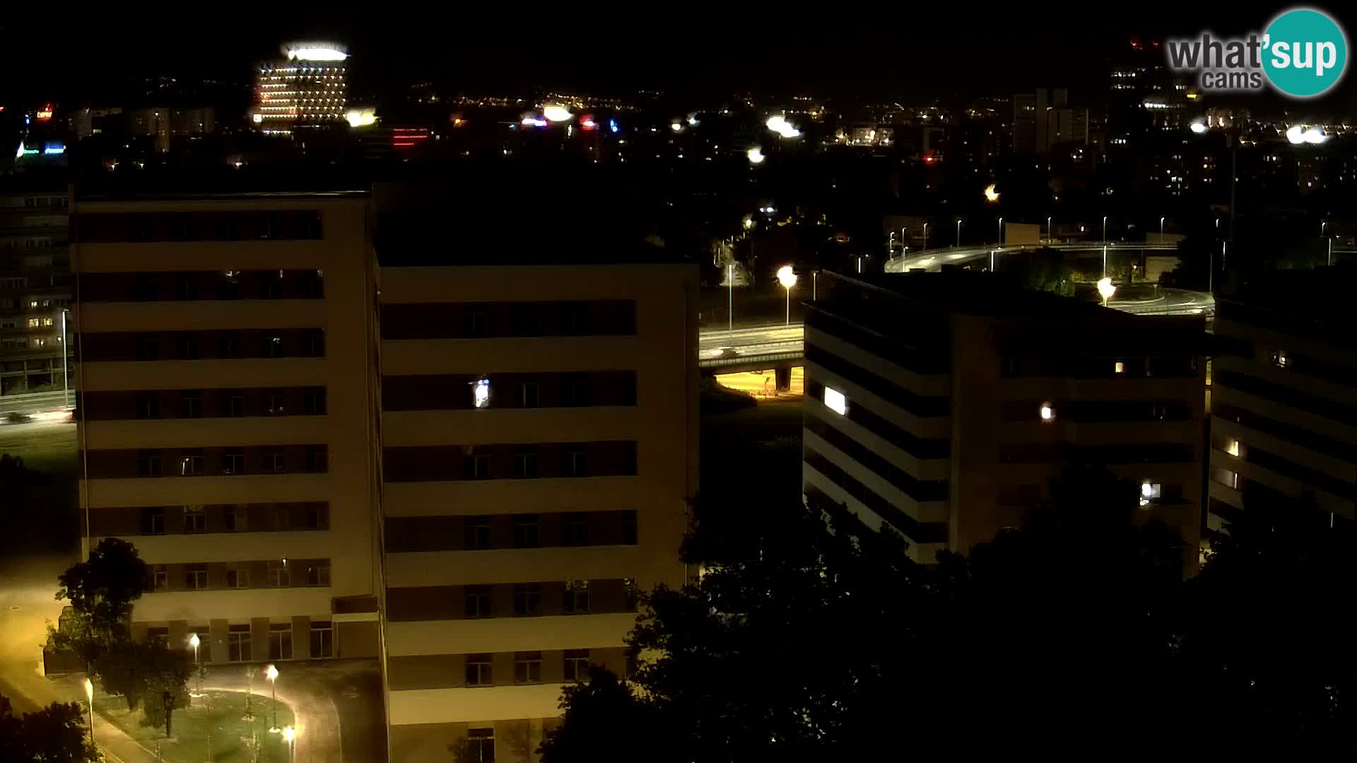 Live Interchange of Slavonska Avenue and Marin Držić Avenue in Zagreb webcam