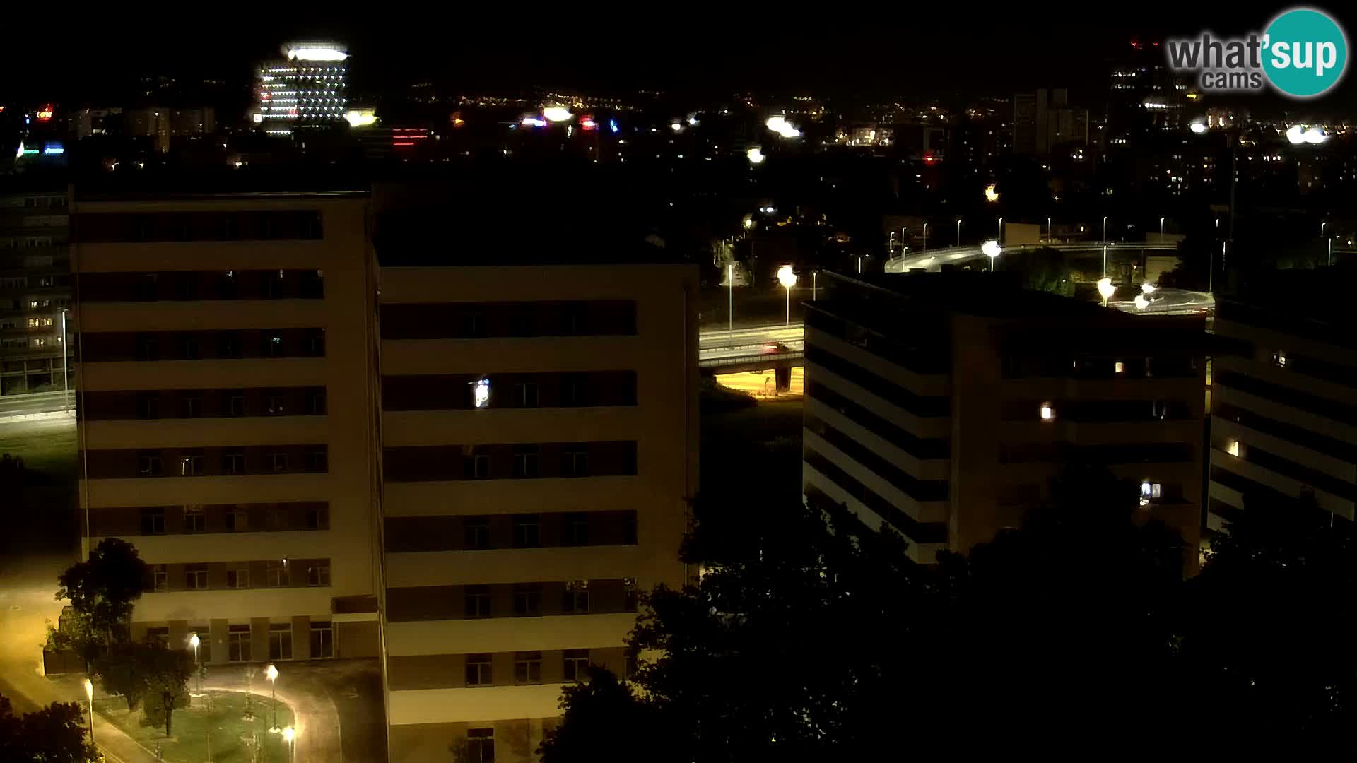 Live Interchange of Slavonska Avenue and Marin Držić Avenue in Zagreb webcam
