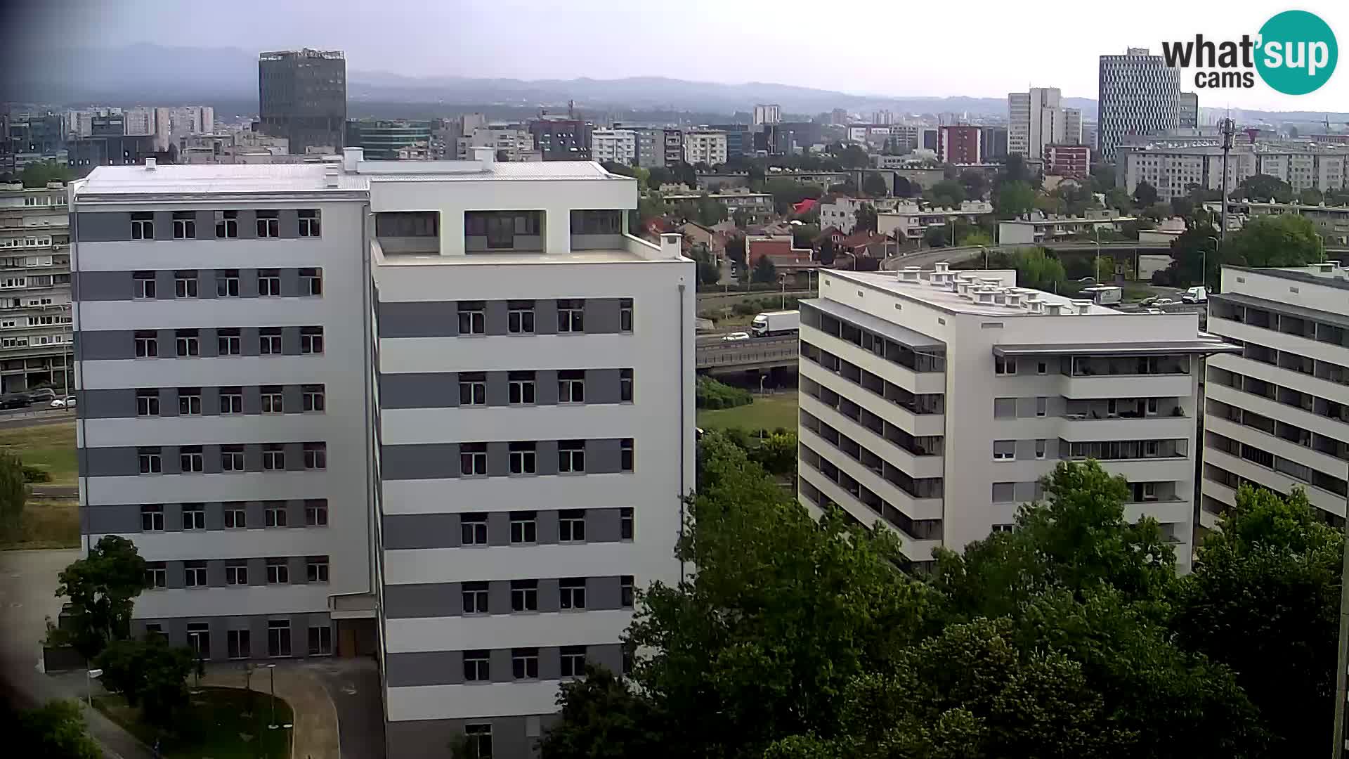 Rotatoria e incrocio viale Slavonska e Marin Držić  – webcam di Zagabria