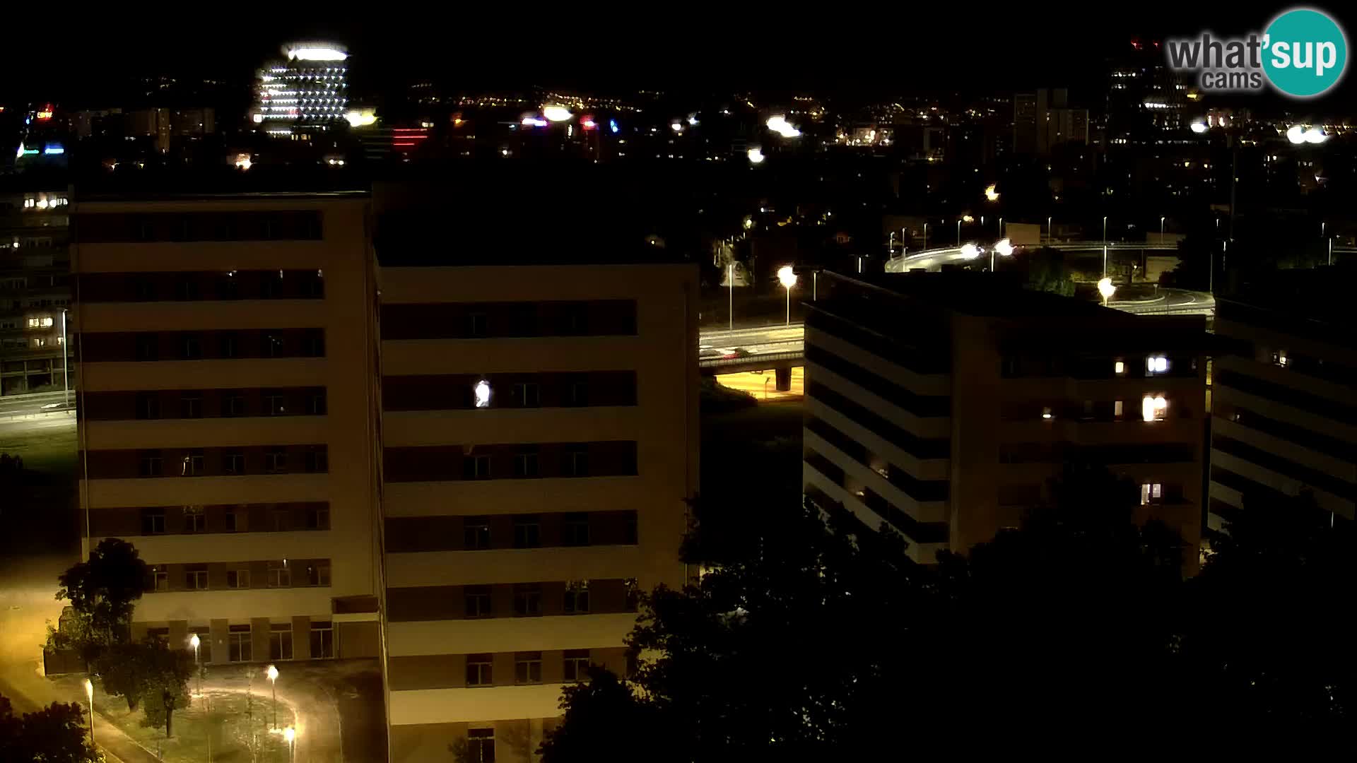Live Interchange of Slavonska Avenue and Marin Držić Avenue in Zagreb webcam