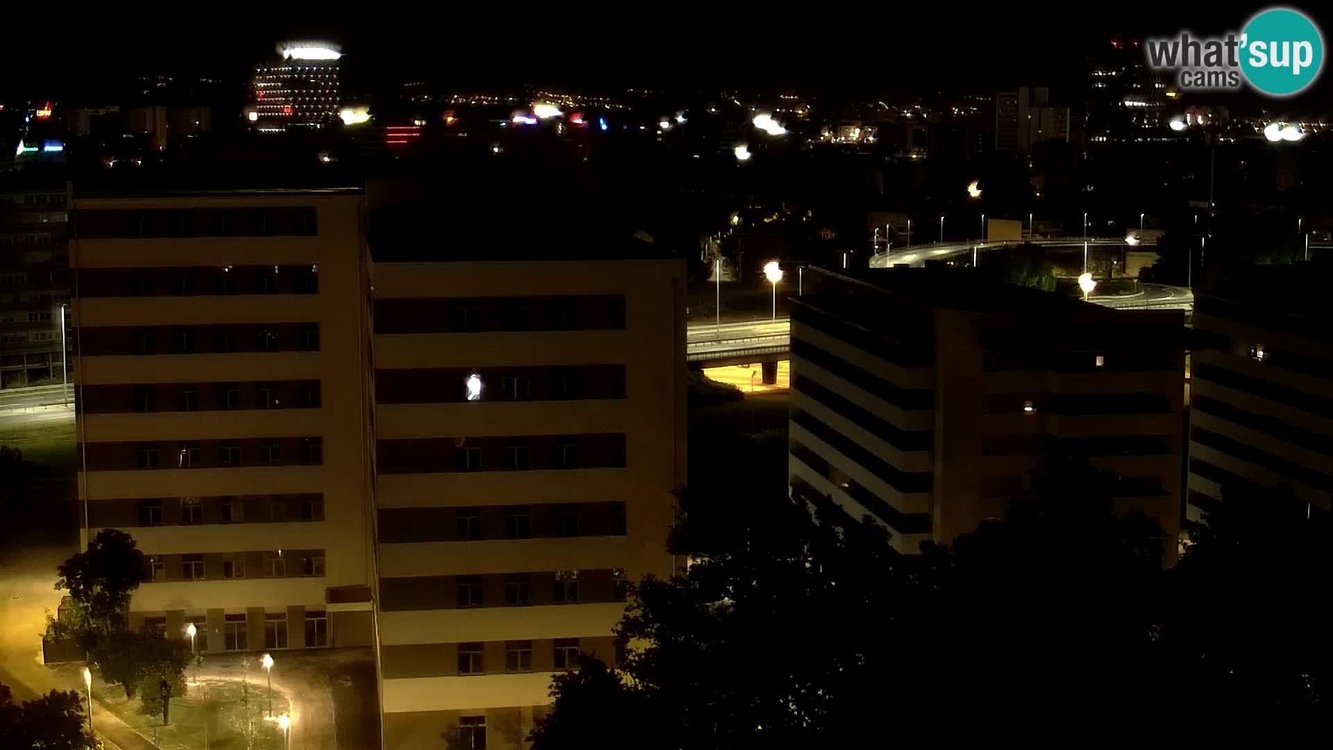 Rond-point en direct traversant les avenues Slavonska et Marin Držić à Zagreb webcam
