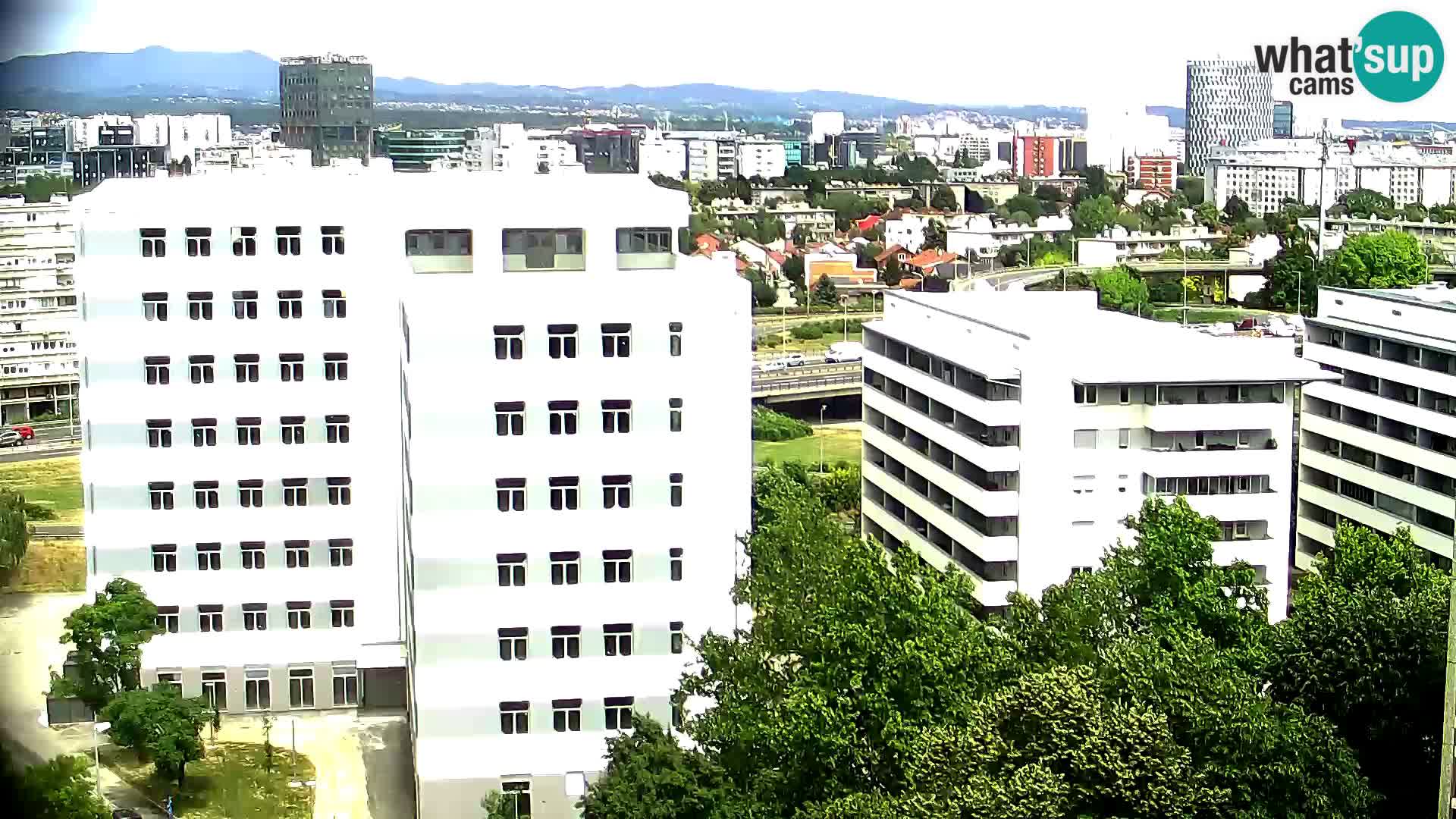 Rotatoria e incrocio viale Slavonska e Marin Držić  – webcam di Zagabria