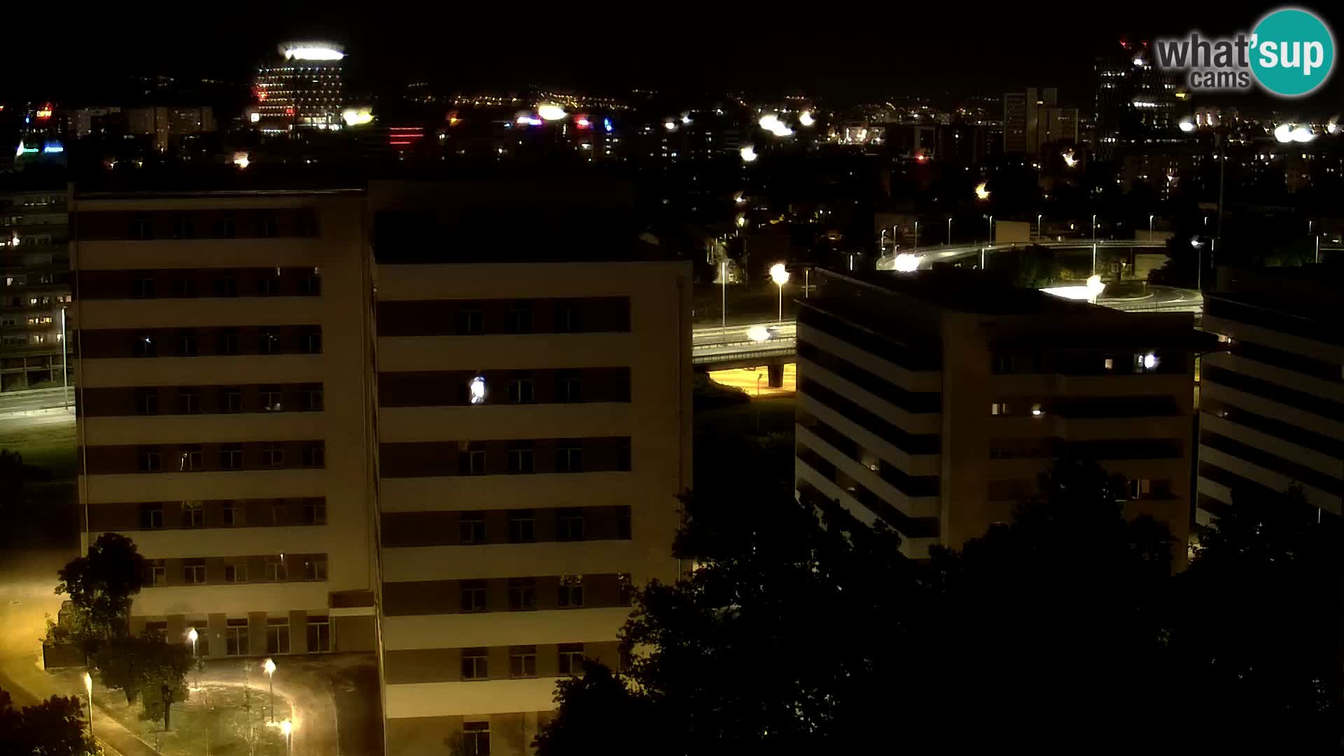 Live Interchange of Slavonska Avenue and Marin Držić Avenue in Zagreb webcam