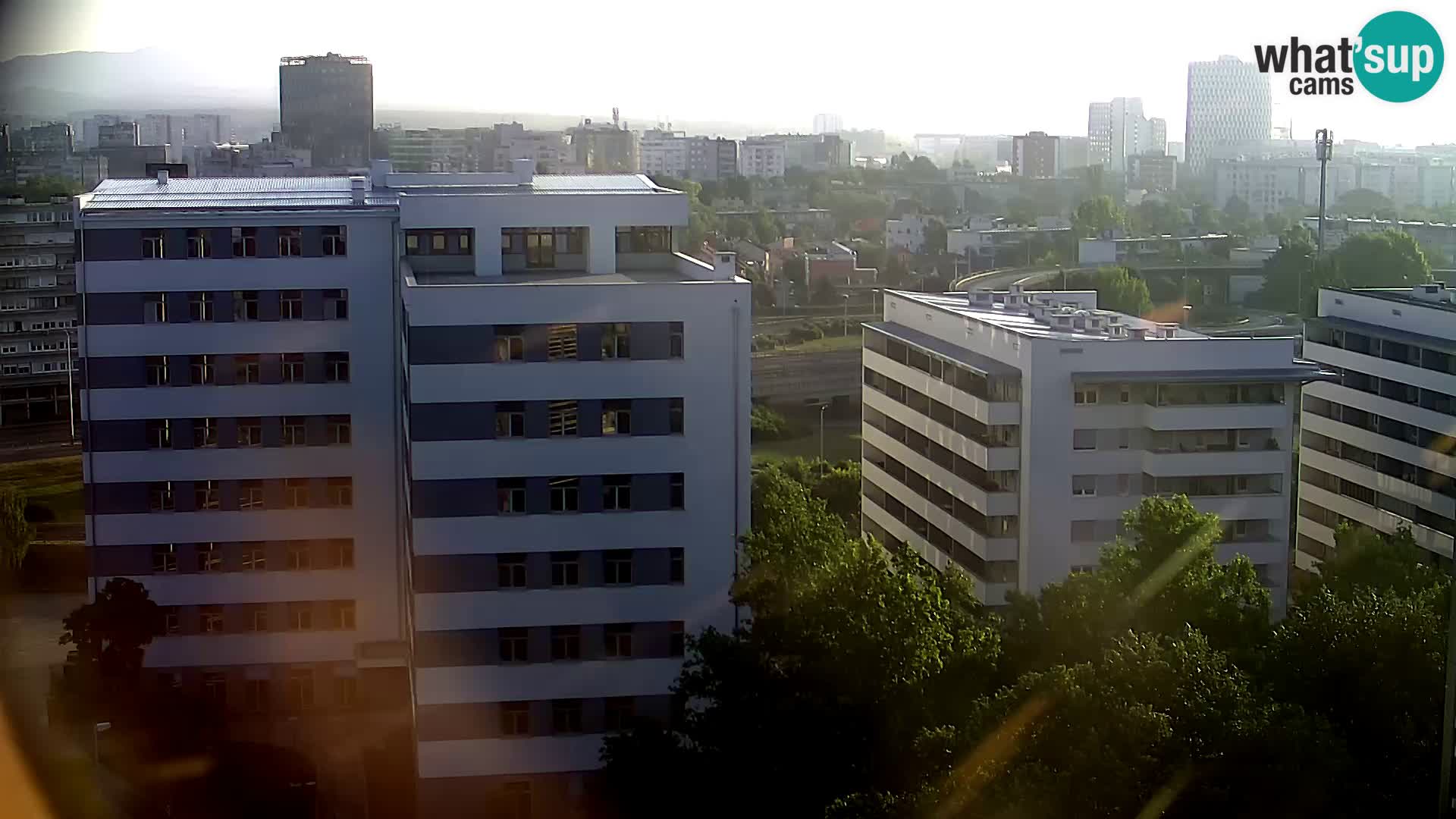 Rotatoria e incrocio viale Slavonska e Marin Držić  – webcam di Zagabria