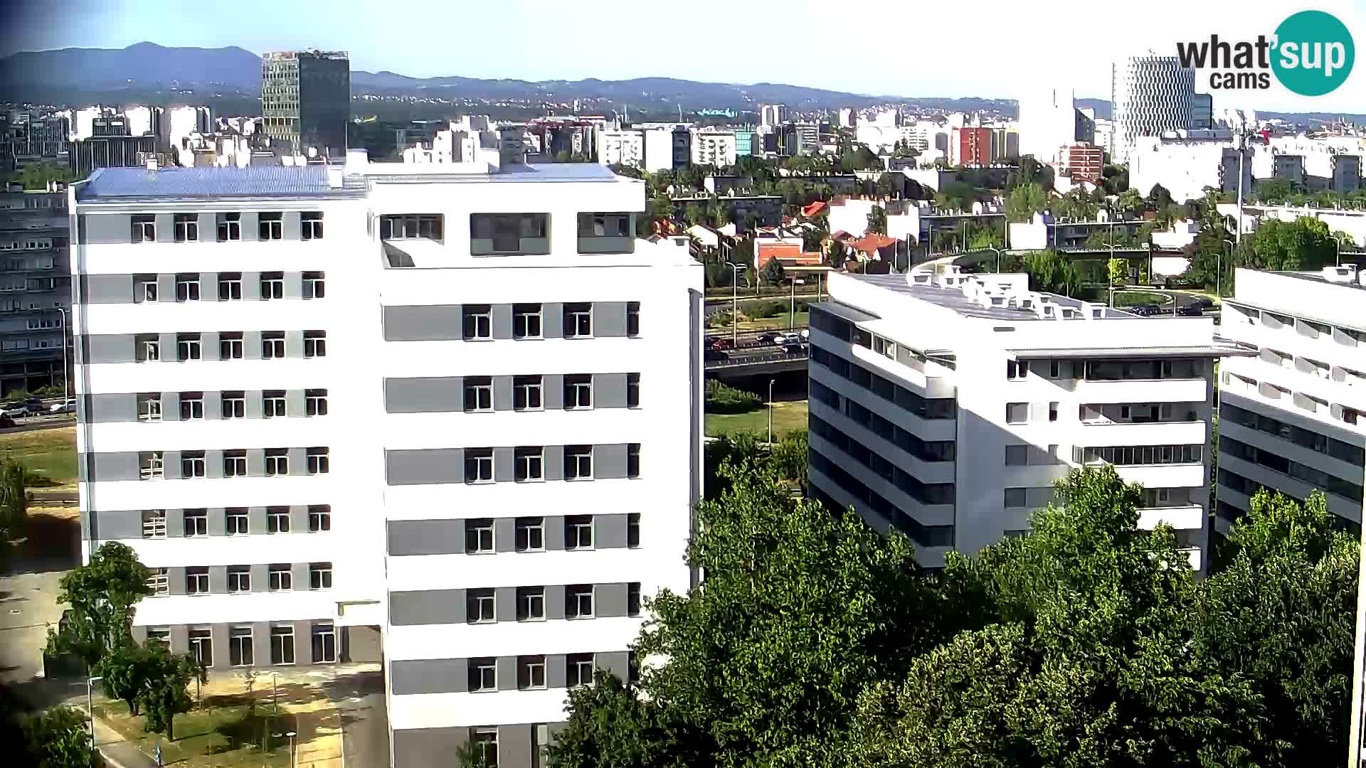 Rotatoria e incrocio viale Slavonska e Marin Držić  – webcam di Zagabria