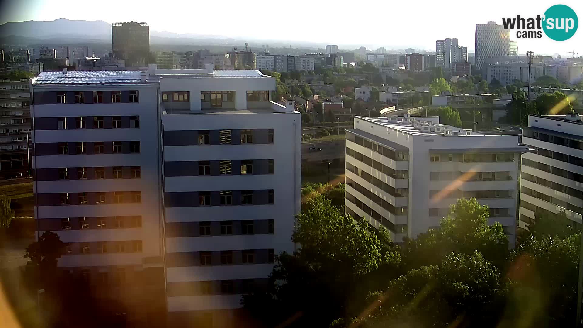 Live Interchange of Slavonska Avenue and Marin Držić Avenue in Zagreb webcam