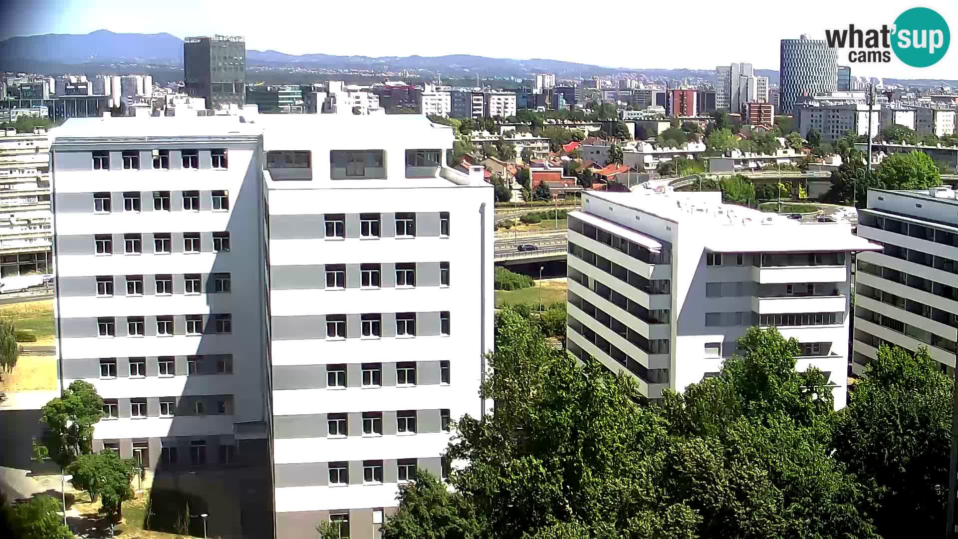 Rotatoria e incrocio viale Slavonska e Marin Držić  – webcam di Zagabria