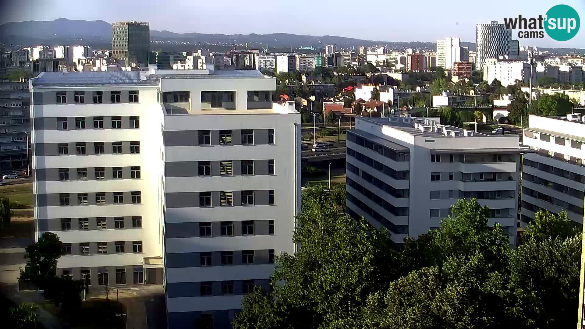 Rotatoria e incrocio viale Slavonska e Marin Držić  – webcam di Zagabria