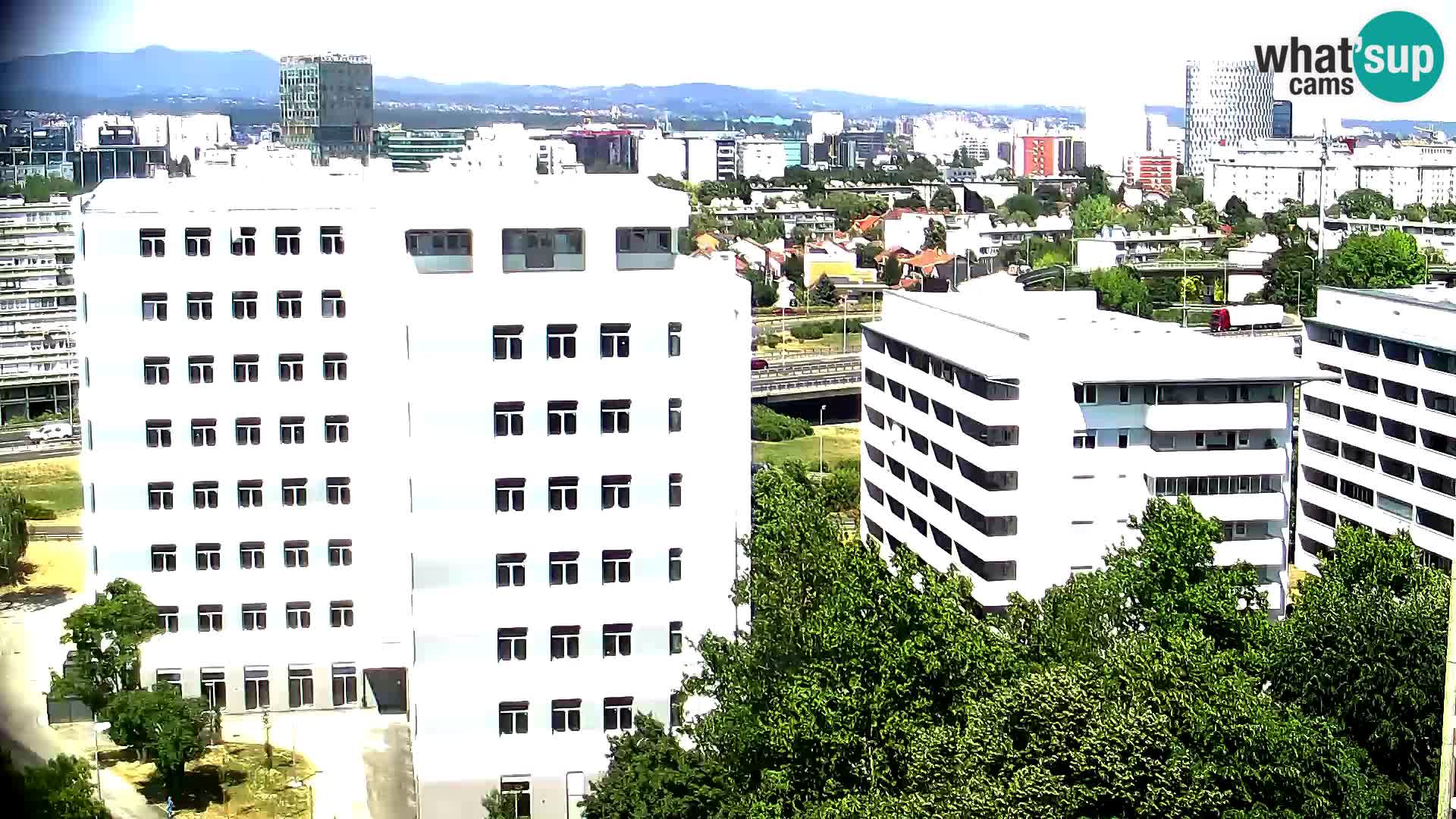 Live Interchange of Slavonska Avenue and Marin Držić Avenue in Zagreb webcam