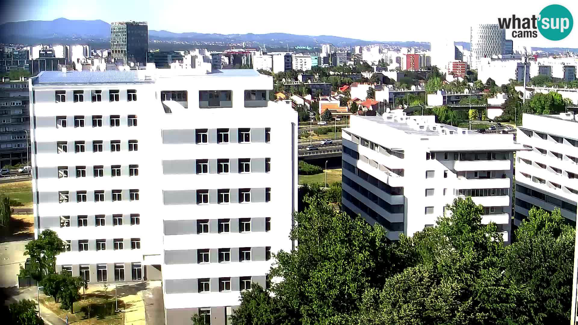 Rotatoria e incrocio viale Slavonska e Marin Držić  – webcam di Zagabria