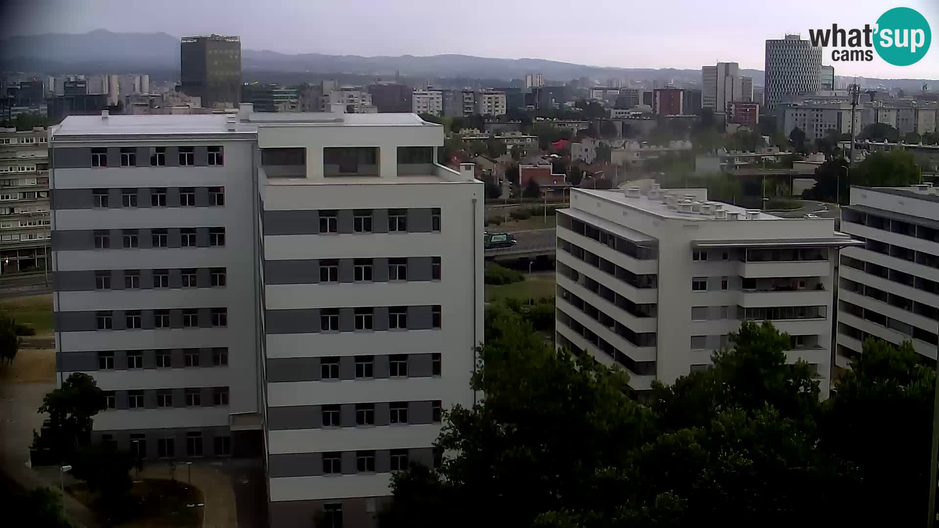 Rotatoria e incrocio viale Slavonska e Marin Držić  – webcam di Zagabria