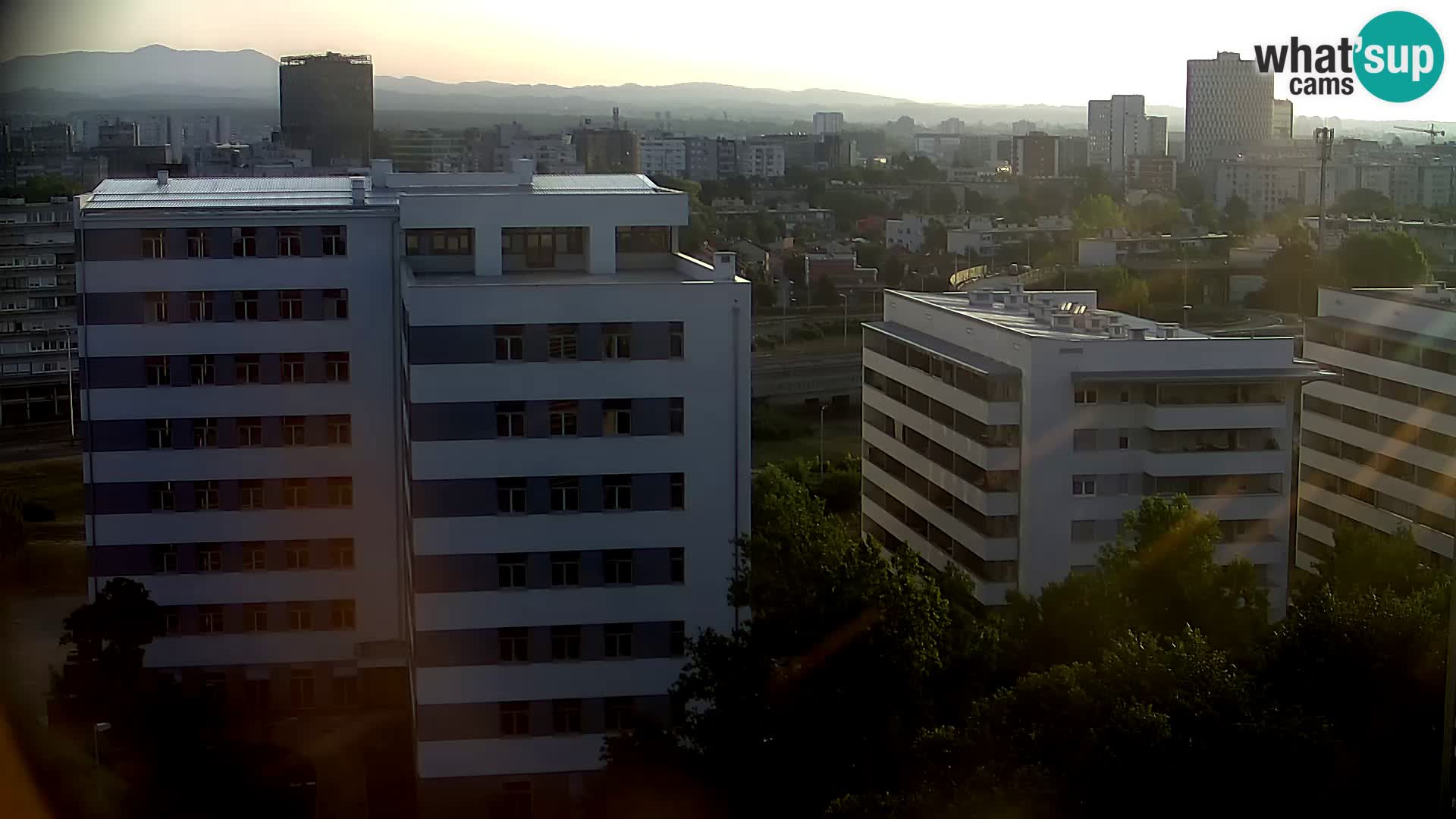 Rotatoria e incrocio viale Slavonska e Marin Držić  – webcam di Zagabria