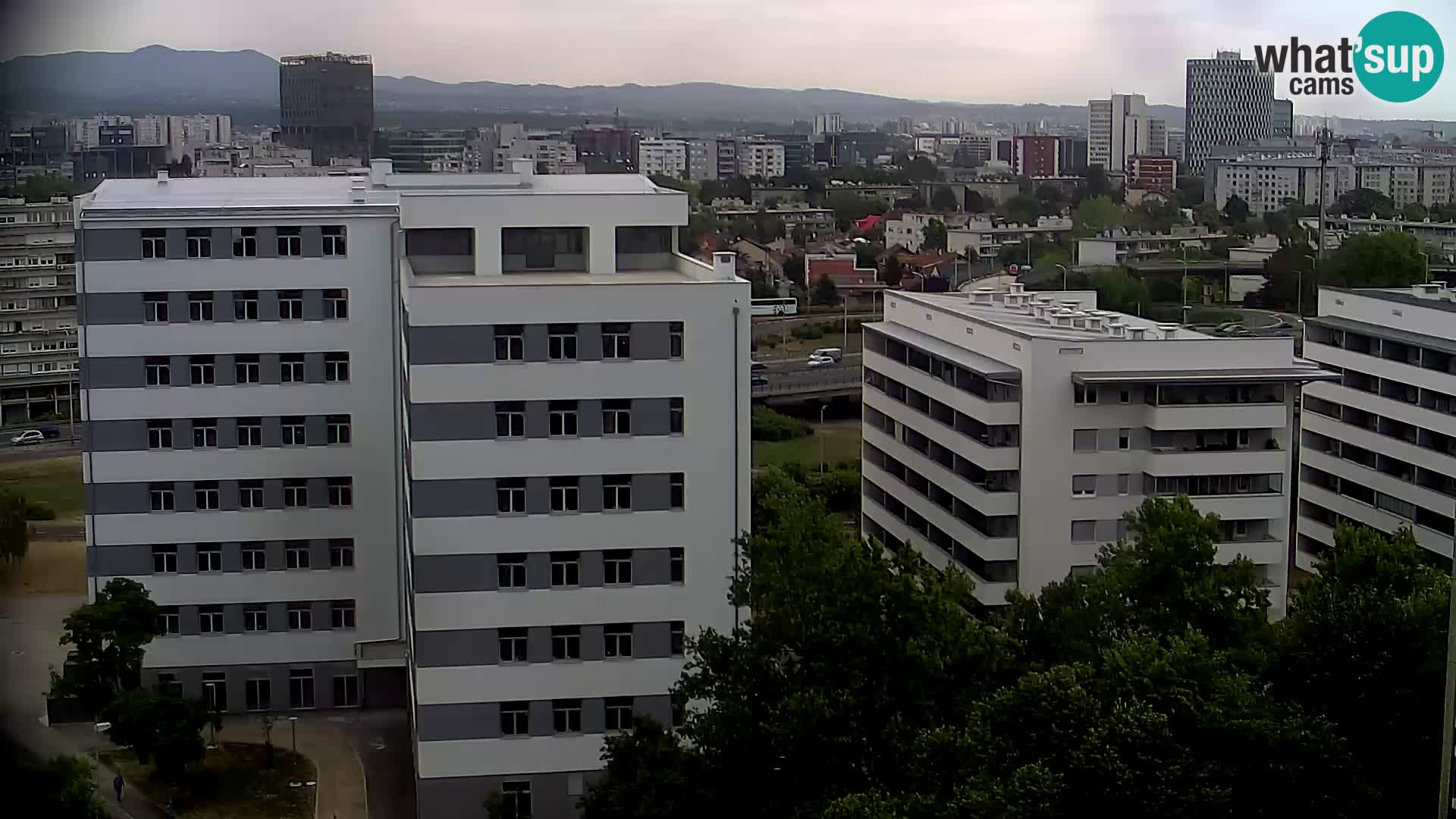 Live Interchange of Slavonska Avenue and Marin Držić Avenue in Zagreb webcam