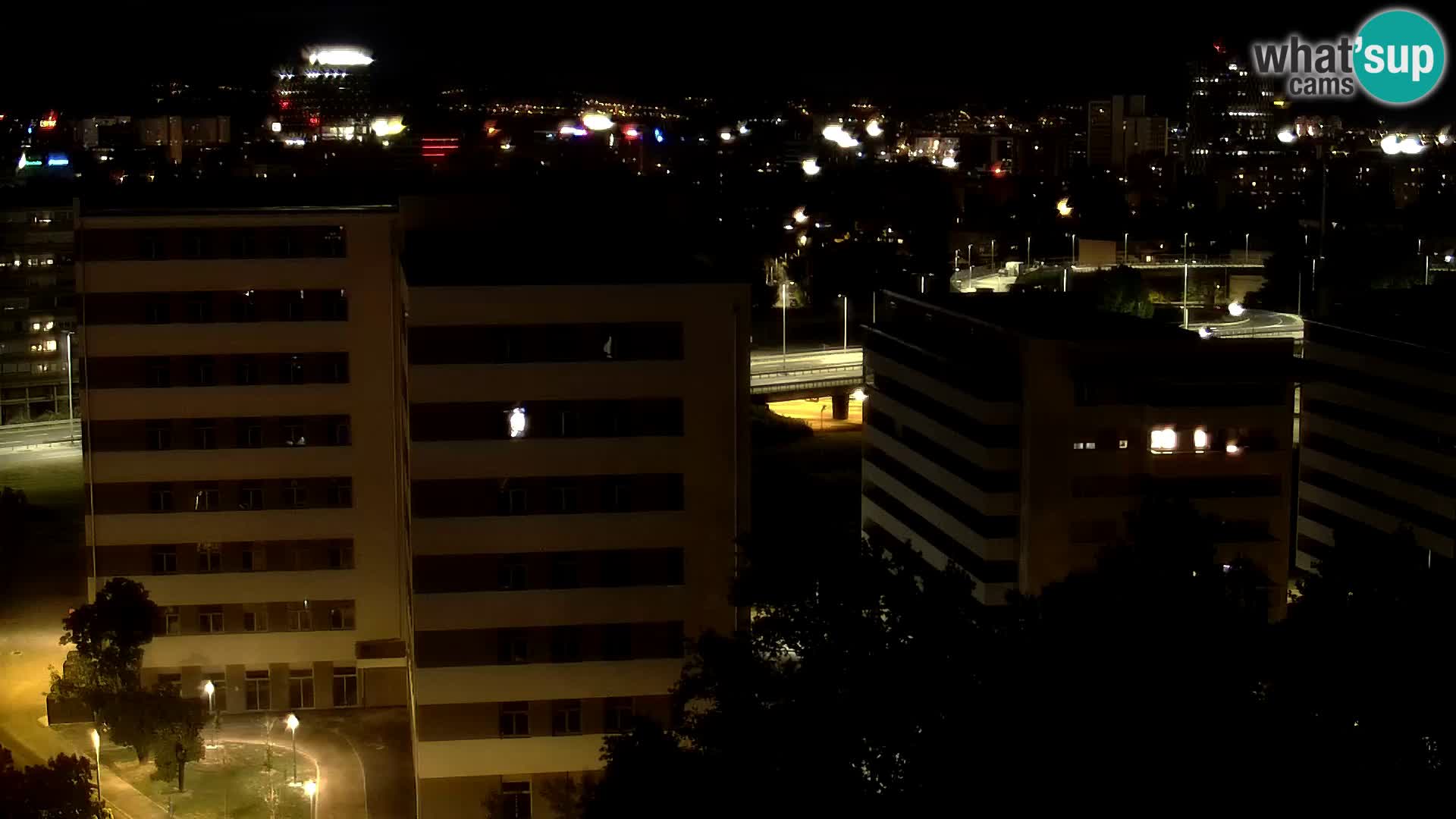 Live-Kreisverkehr Slavonska und Marin Držić Avenue zur Zagreb Webcam