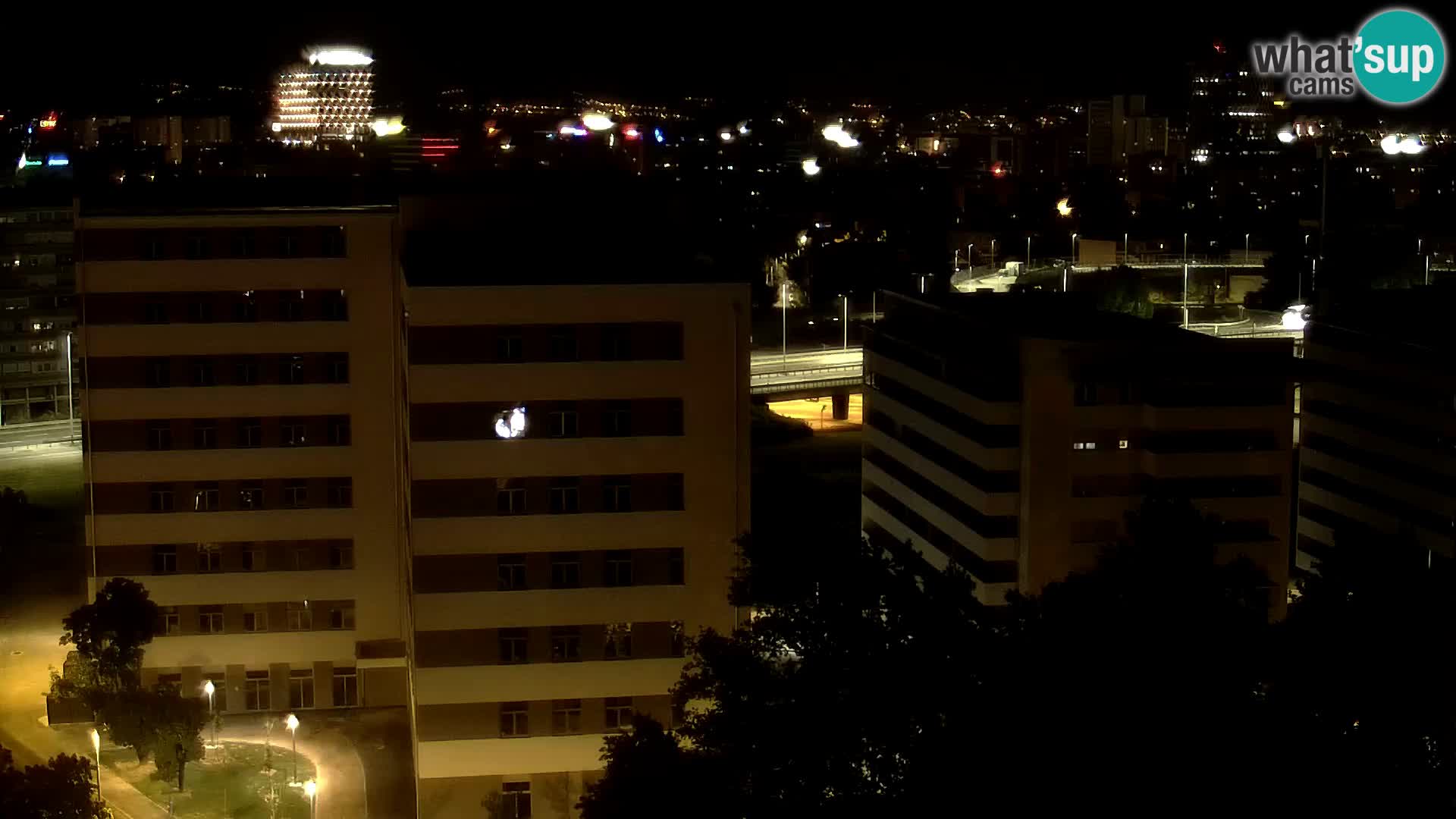 Rond-point en direct traversant les avenues Slavonska et Marin Držić à Zagreb webcam
