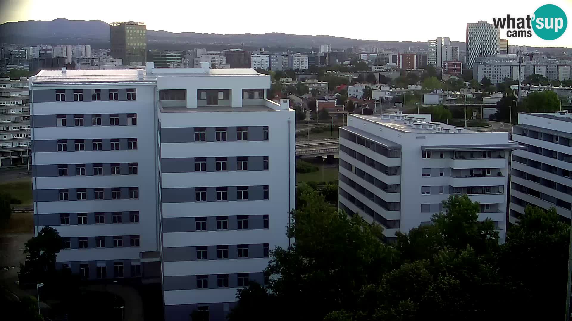 Rotatoria e incrocio viale Slavonska e Marin Držić  – webcam di Zagabria