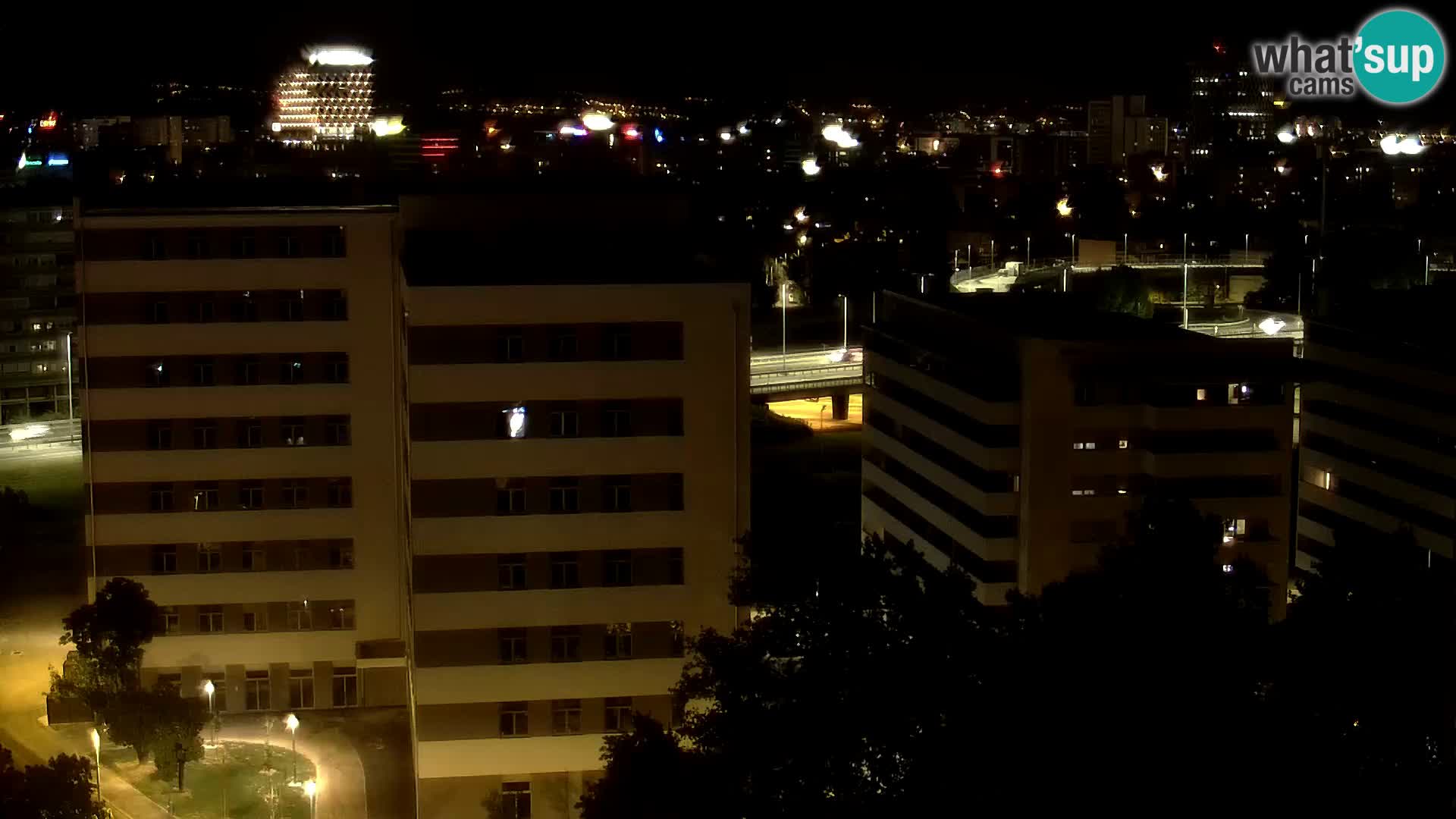 Rond-point en direct traversant les avenues Slavonska et Marin Držić à Zagreb webcam