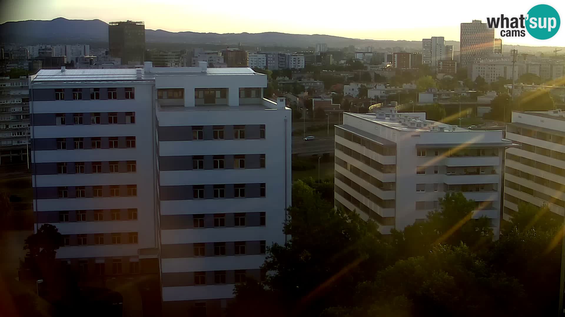 Rotatoria e incrocio viale Slavonska e Marin Držić  – webcam di Zagabria