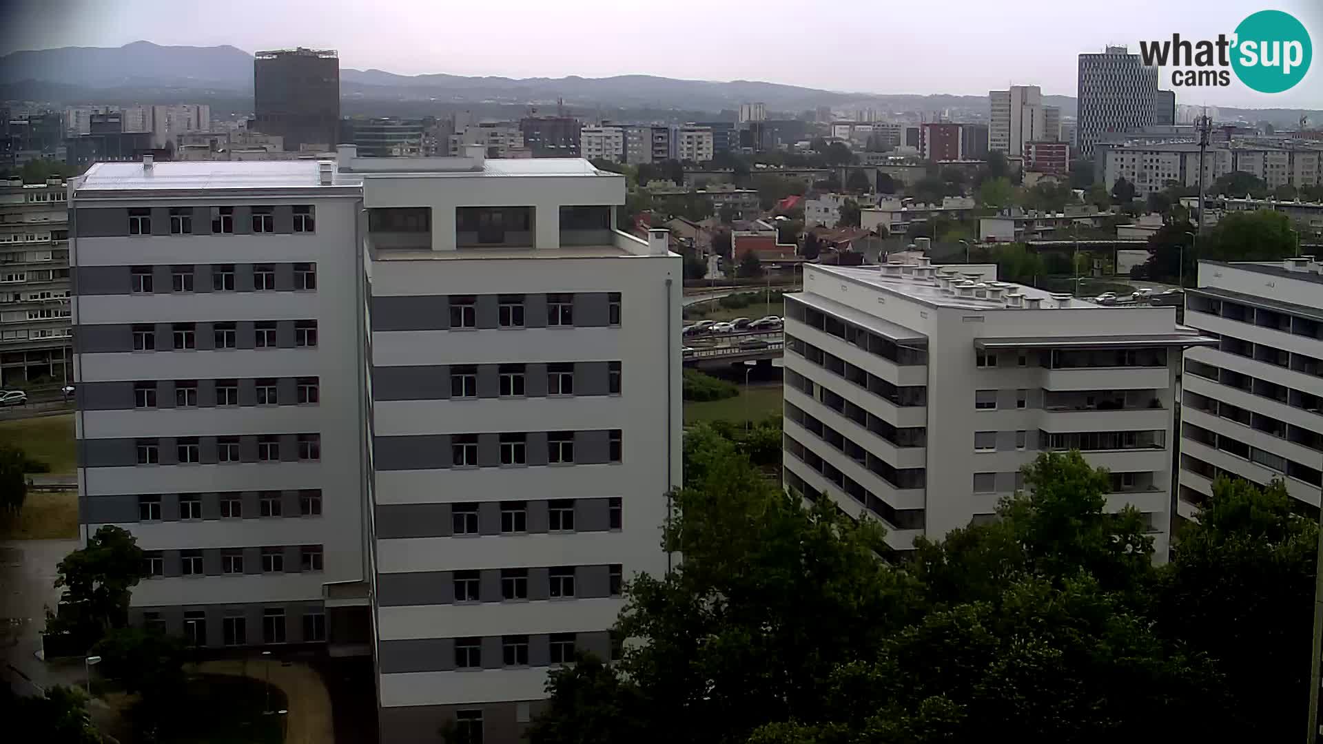 Live Interchange of Slavonska Avenue and Marin Držić Avenue in Zagreb webcam