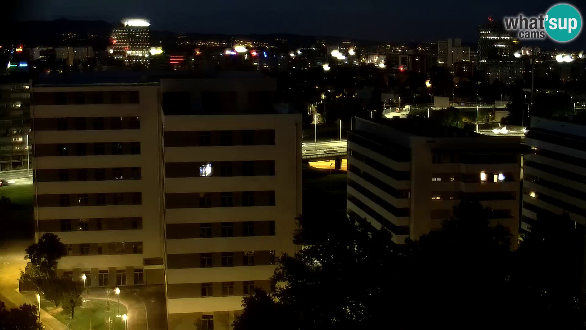 Live Interchange of Slavonska Avenue and Marin Držić Avenue in Zagreb webcam