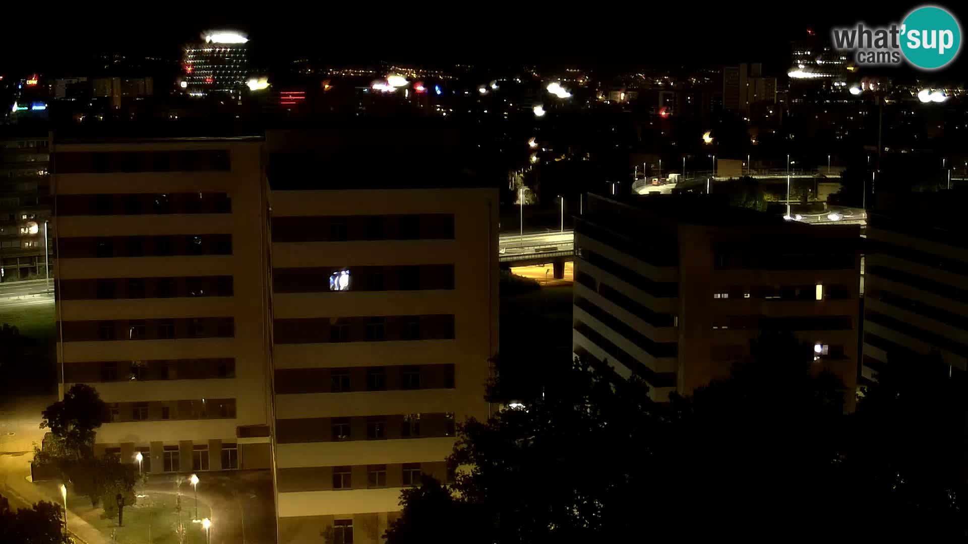 Live Interchange of Slavonska Avenue and Marin Držić Avenue in Zagreb webcam