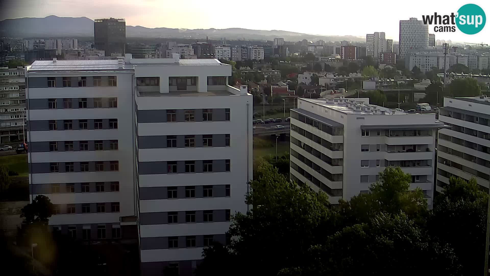 Rotatoria e incrocio viale Slavonska e Marin Držić  – webcam di Zagabria