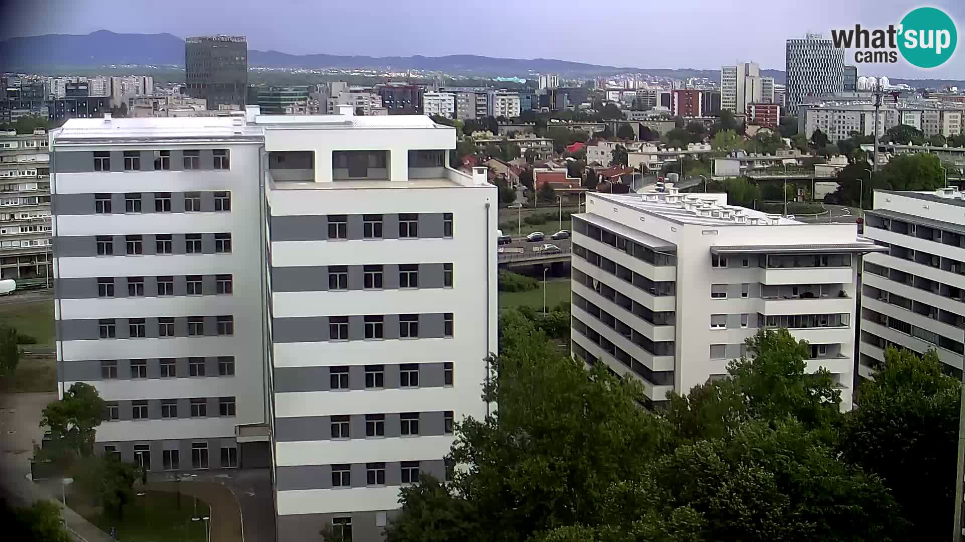 Live Interchange of Slavonska Avenue and Marin Držić Avenue in Zagreb webcam