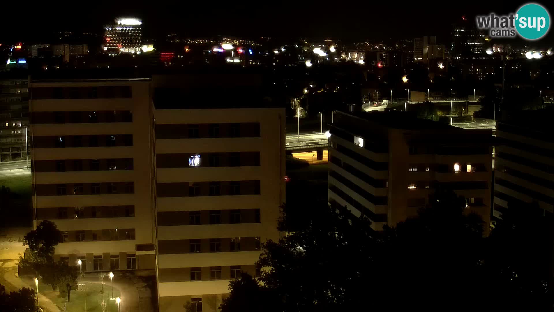 Live Interchange of Slavonska Avenue and Marin Držić Avenue in Zagreb webcam