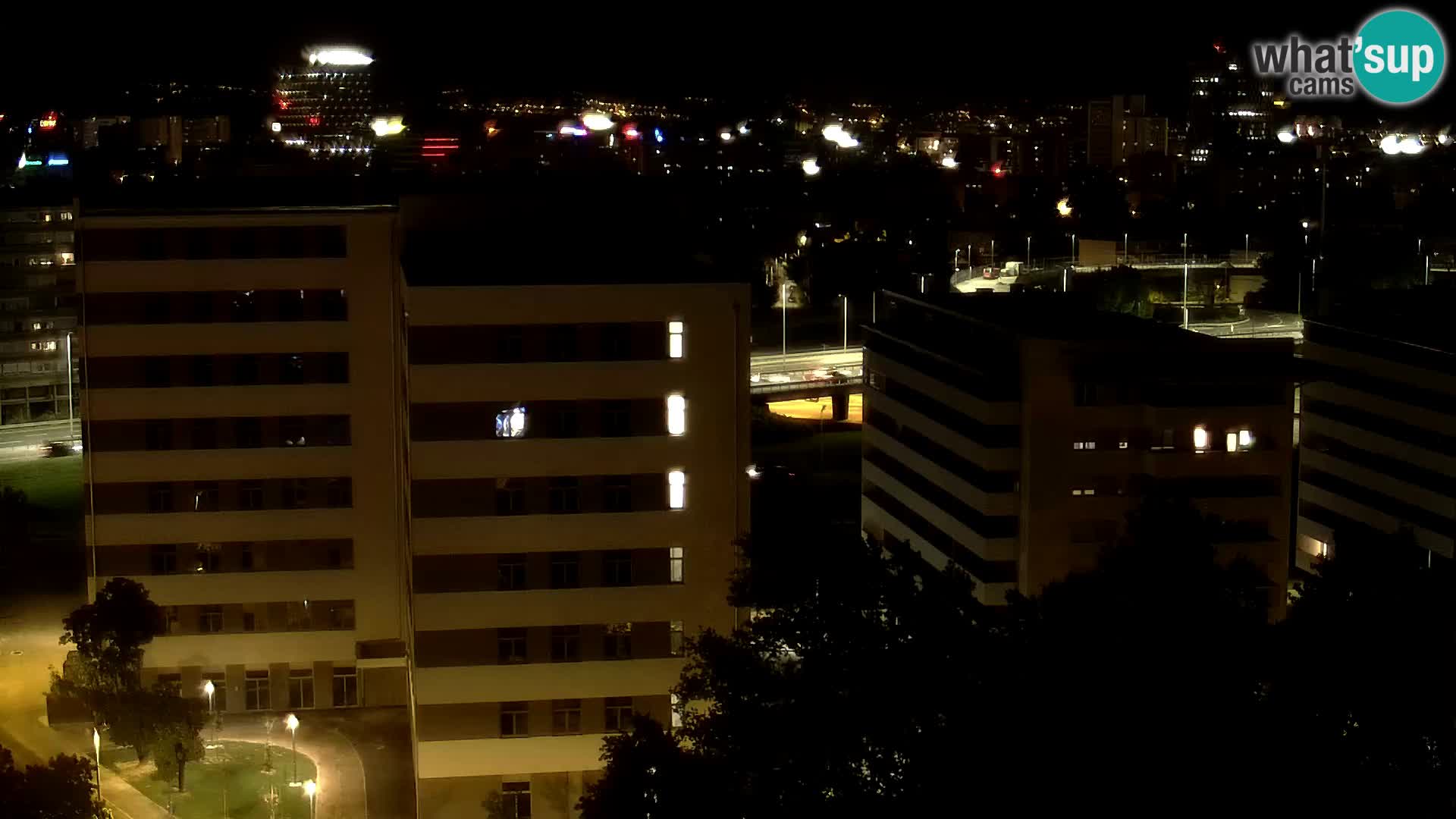 Live Interchange of Slavonska Avenue and Marin Držić Avenue in Zagreb webcam