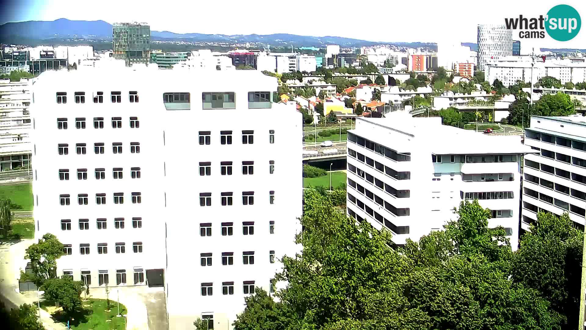 Rotatoria e incrocio viale Slavonska e Marin Držić  – webcam di Zagabria