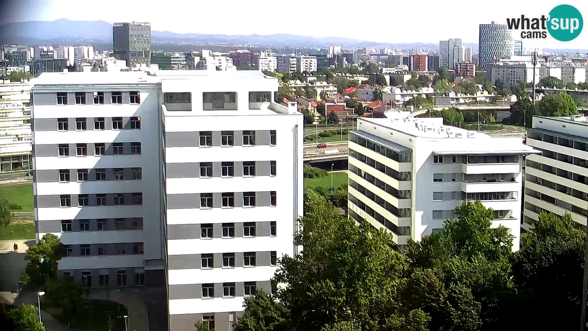 Krožišče Slavonske in Marin Držićeve ulice v Zagrebu v živo