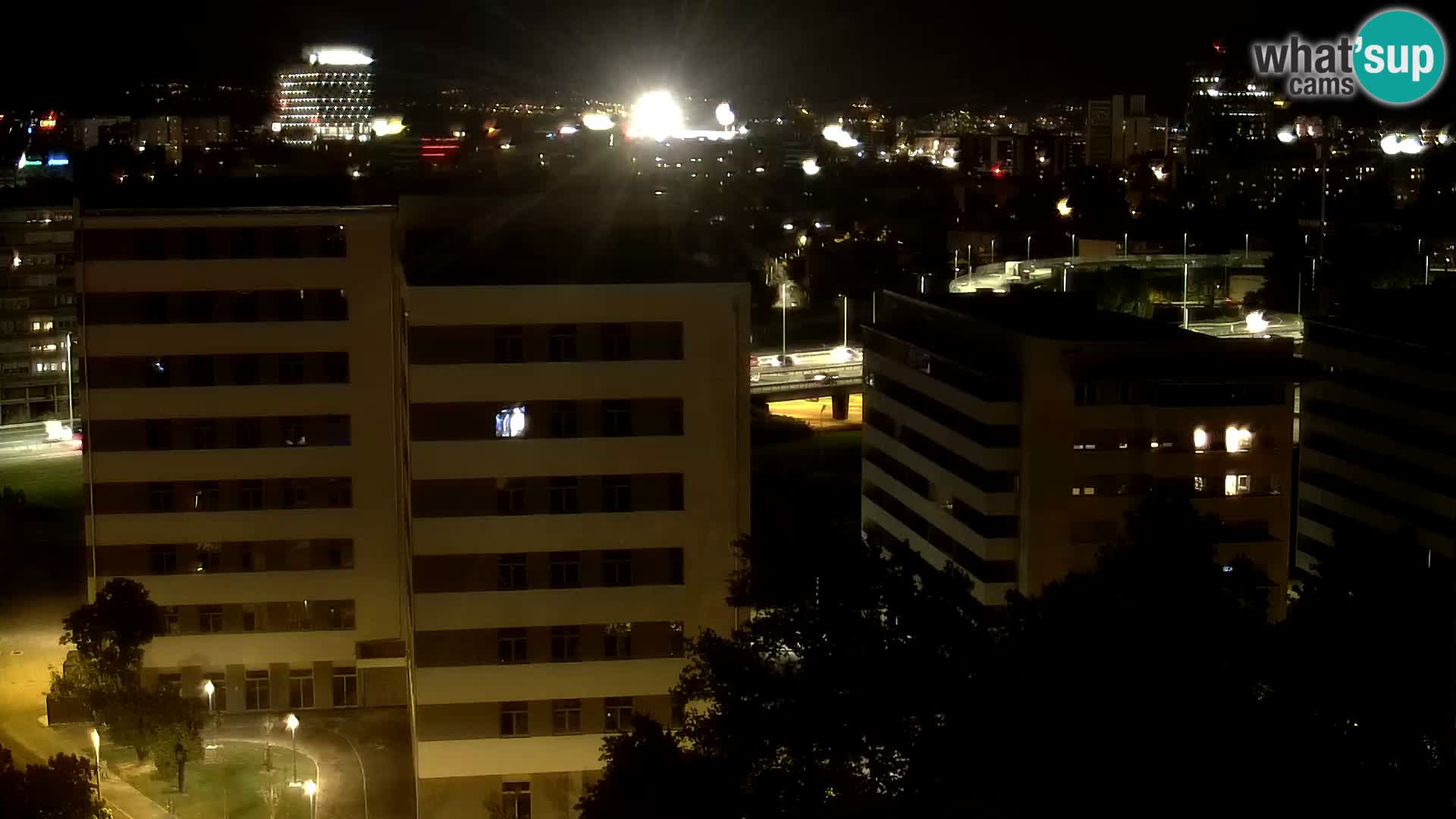 Live Interchange of Slavonska Avenue and Marin Držić Avenue in Zagreb webcam