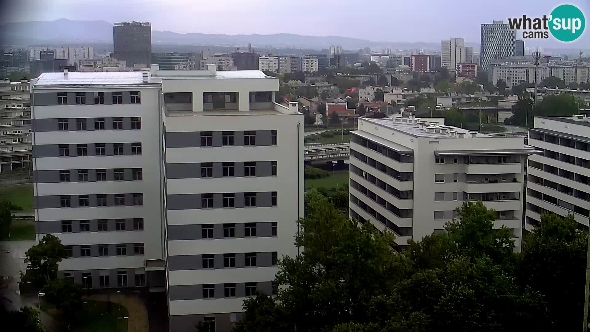 Rotatoria e incrocio viale Slavonska e Marin Držić  – webcam di Zagabria
