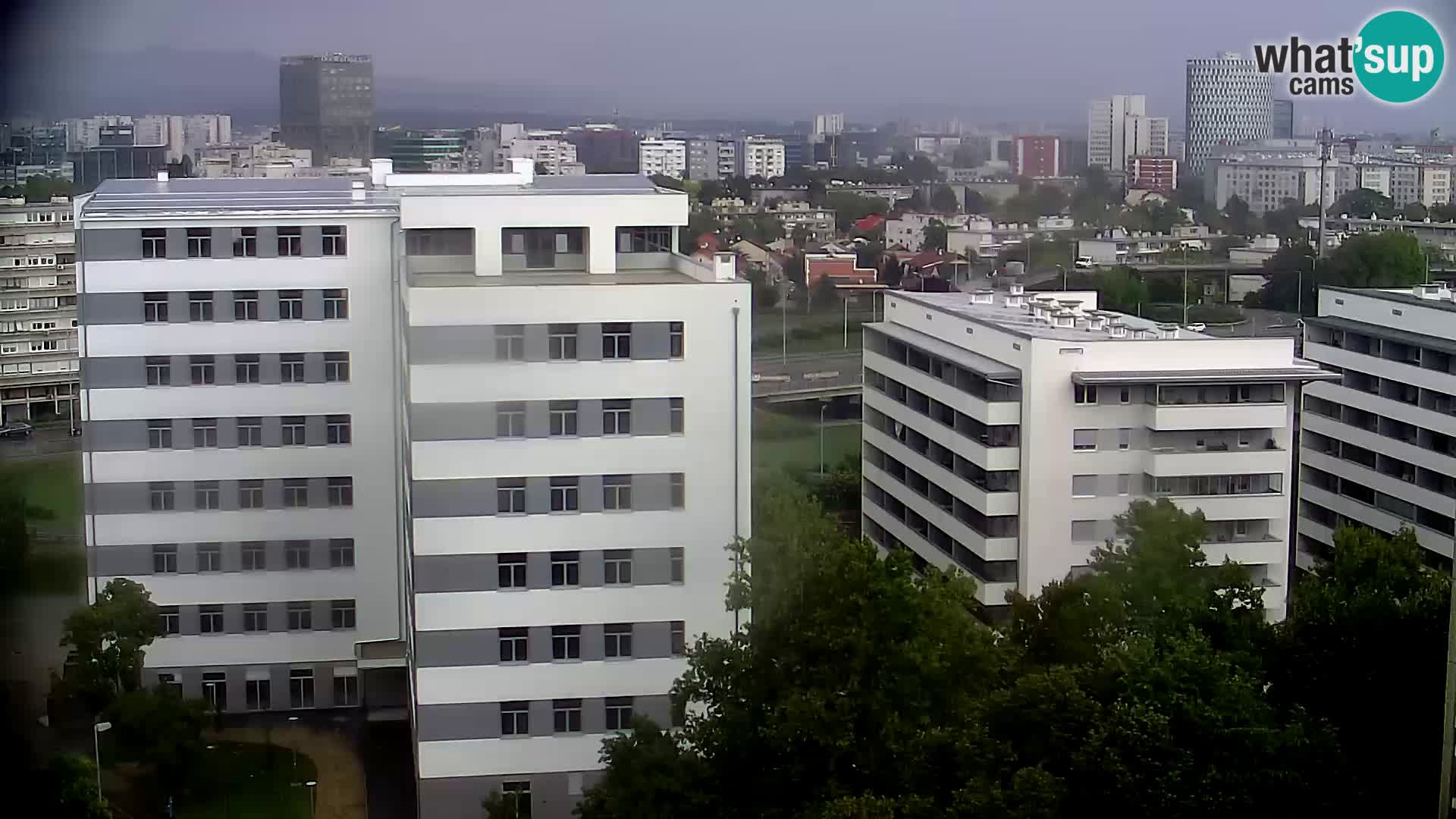 Rotatoria e incrocio viale Slavonska e Marin Držić  – webcam di Zagabria